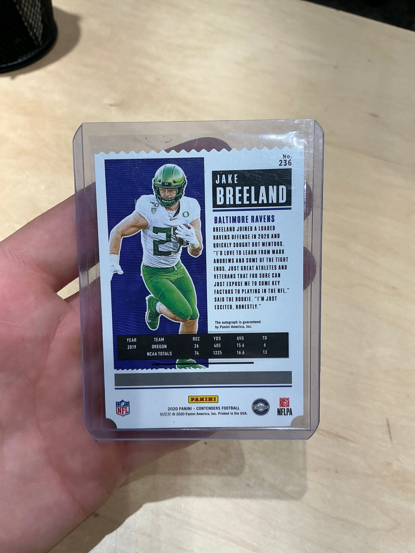 Jake Breeland Rookie Auto 86/88