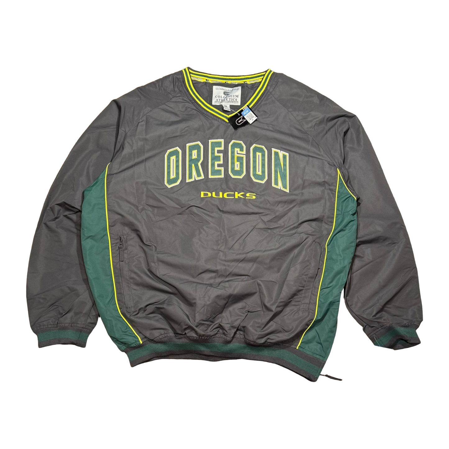 NWT '00s Oregon Ducks Embroidered Windbreaker