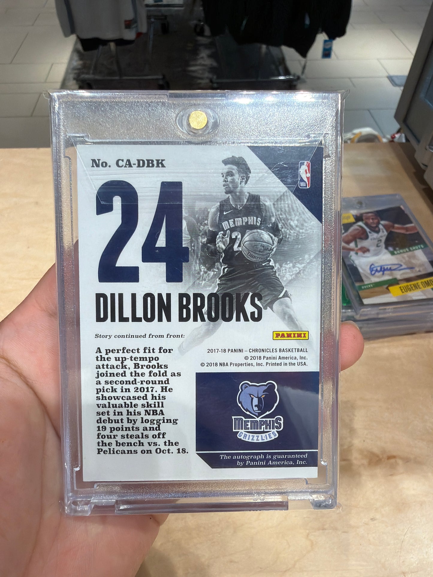 Dillon Brooks Auto 09/49