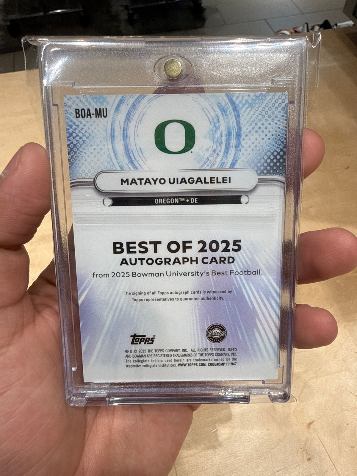 Matayo Uiagalelei Auto 72/99