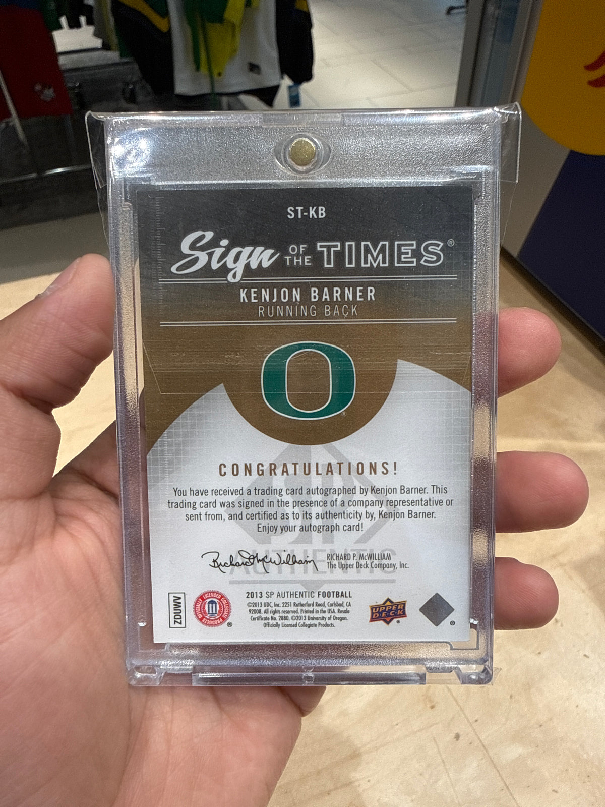 Kenjon Barner Auto 2/7
