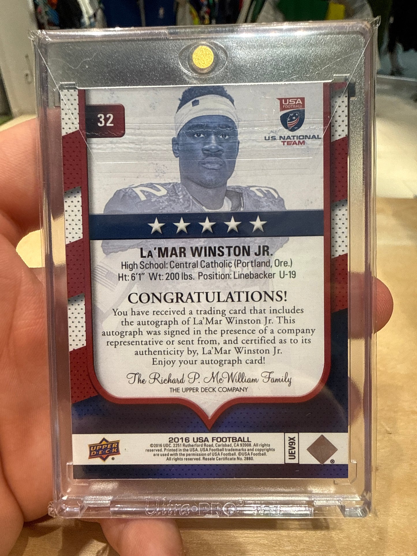 La’Mar Winston Jr. Auto