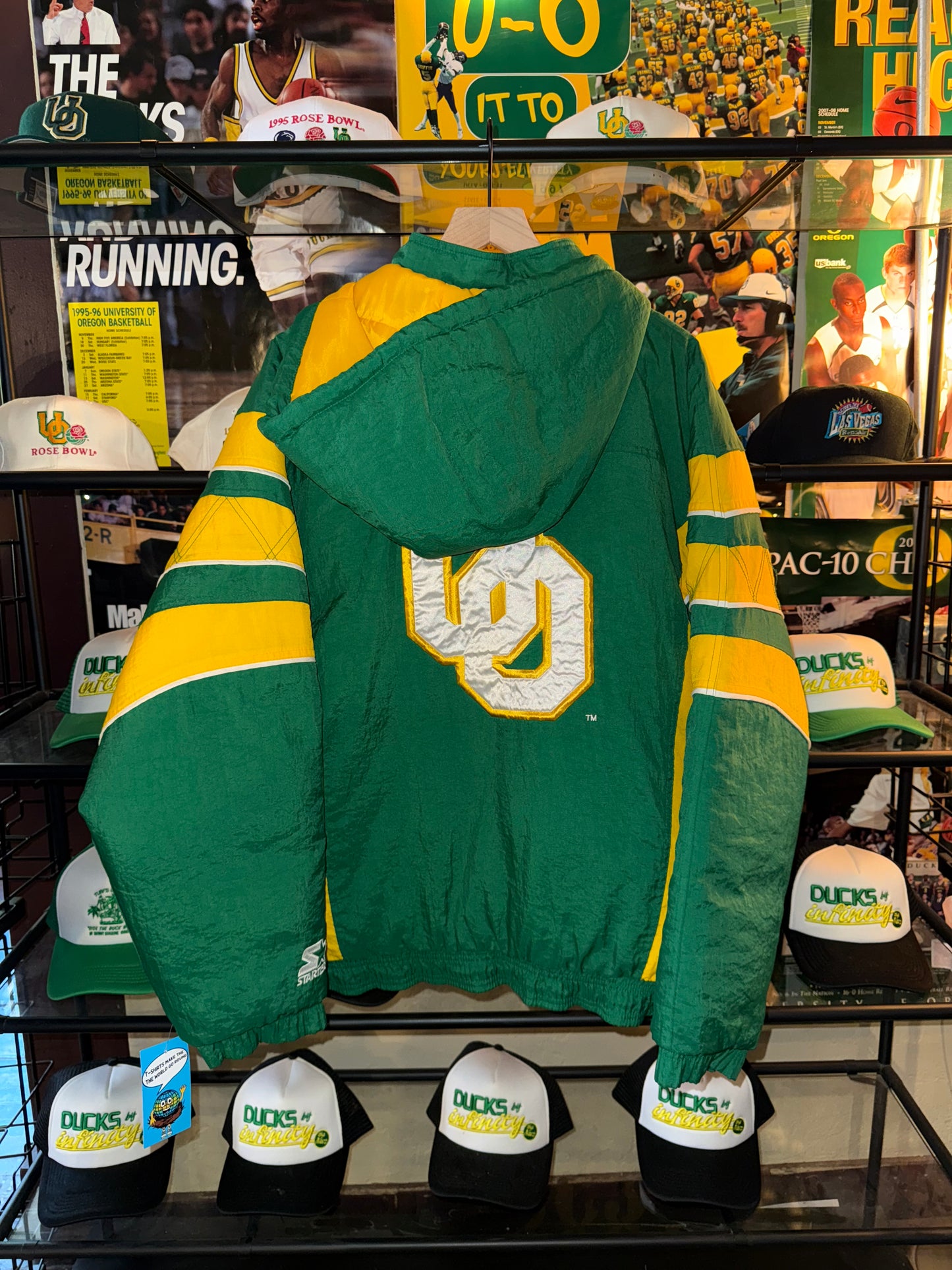 90’s Oregon Ducks Starter Puffy Jacket 1/2 Zip