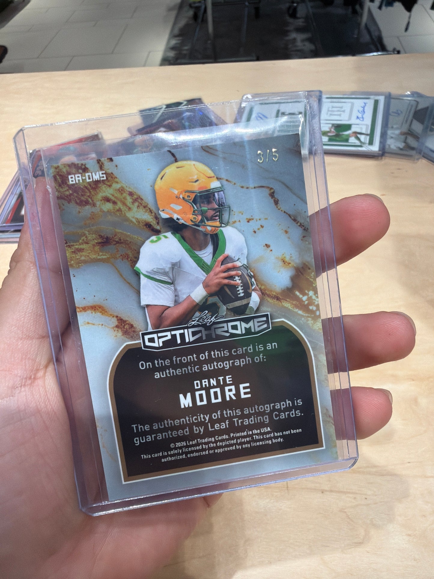 Dante Moore Auto 3/5