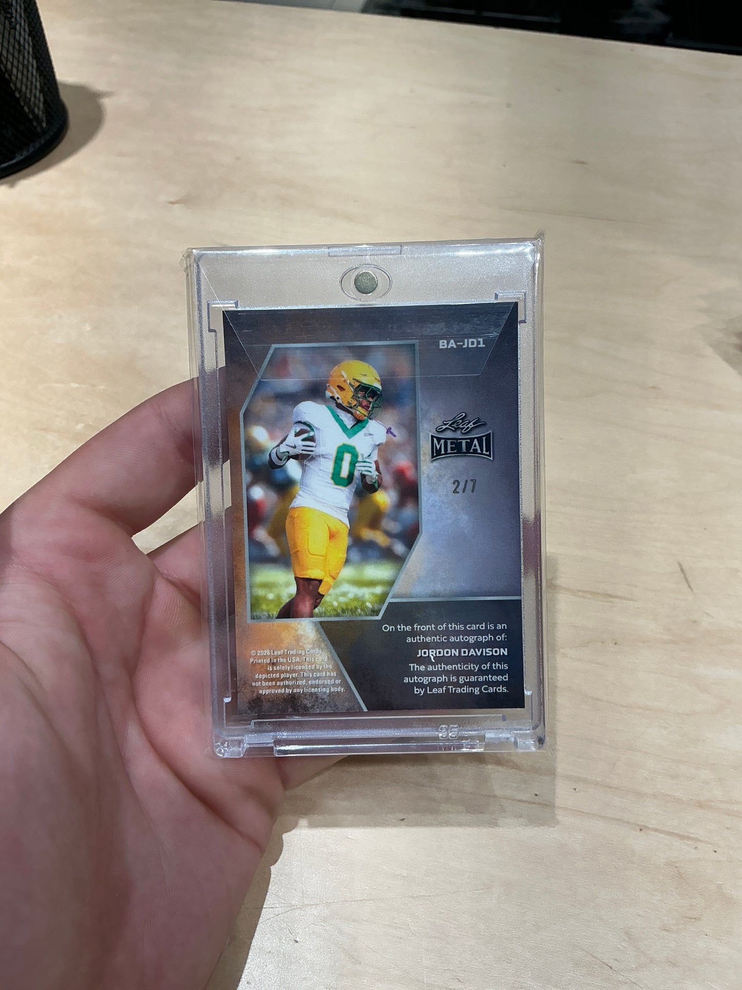 Jordan Davis Auto 2/7
