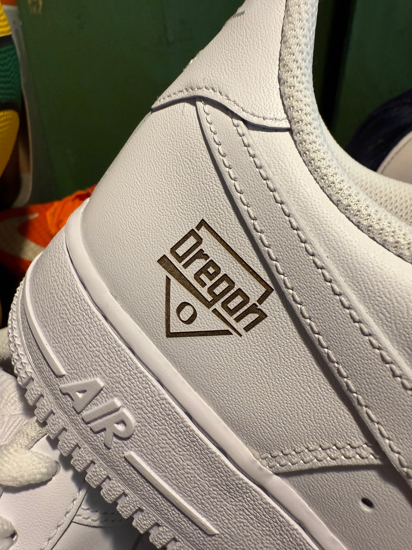 Oregon Nike Air Force 1 Baseball Team Issued Size 11.5 New