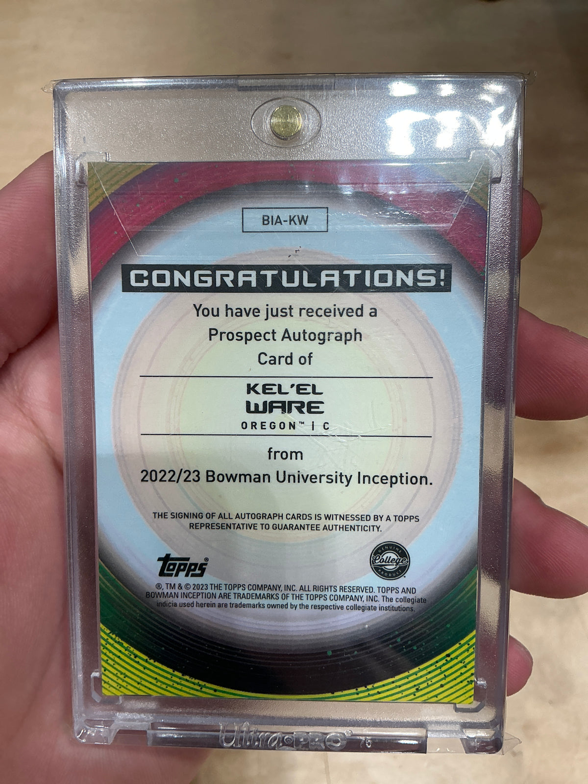 Kel’el Ware Auto 22/50