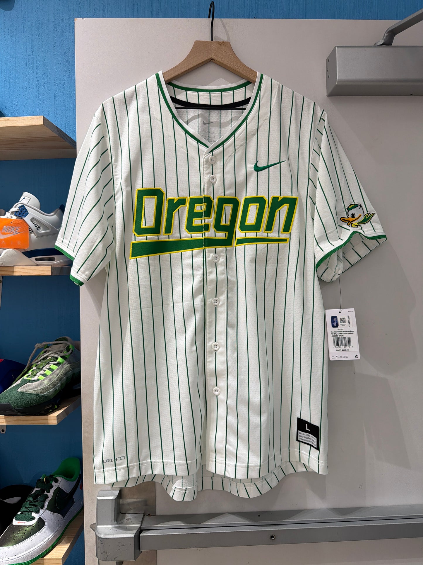 Oregon Baseball Jersey New (Large)