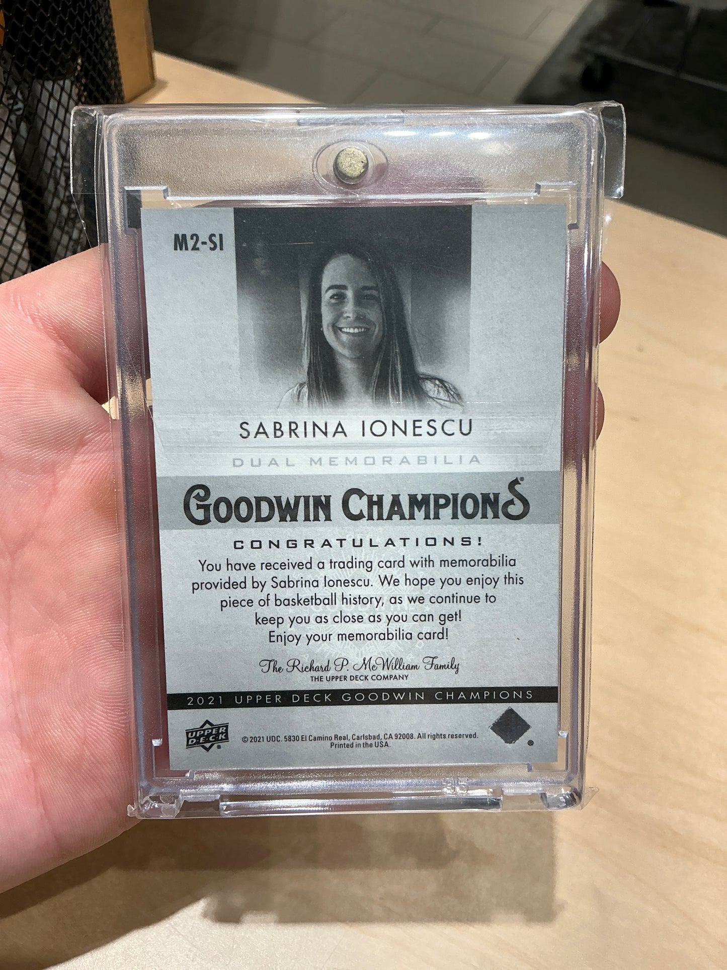 Sabrina Ionescu “Dual Memorabilia”