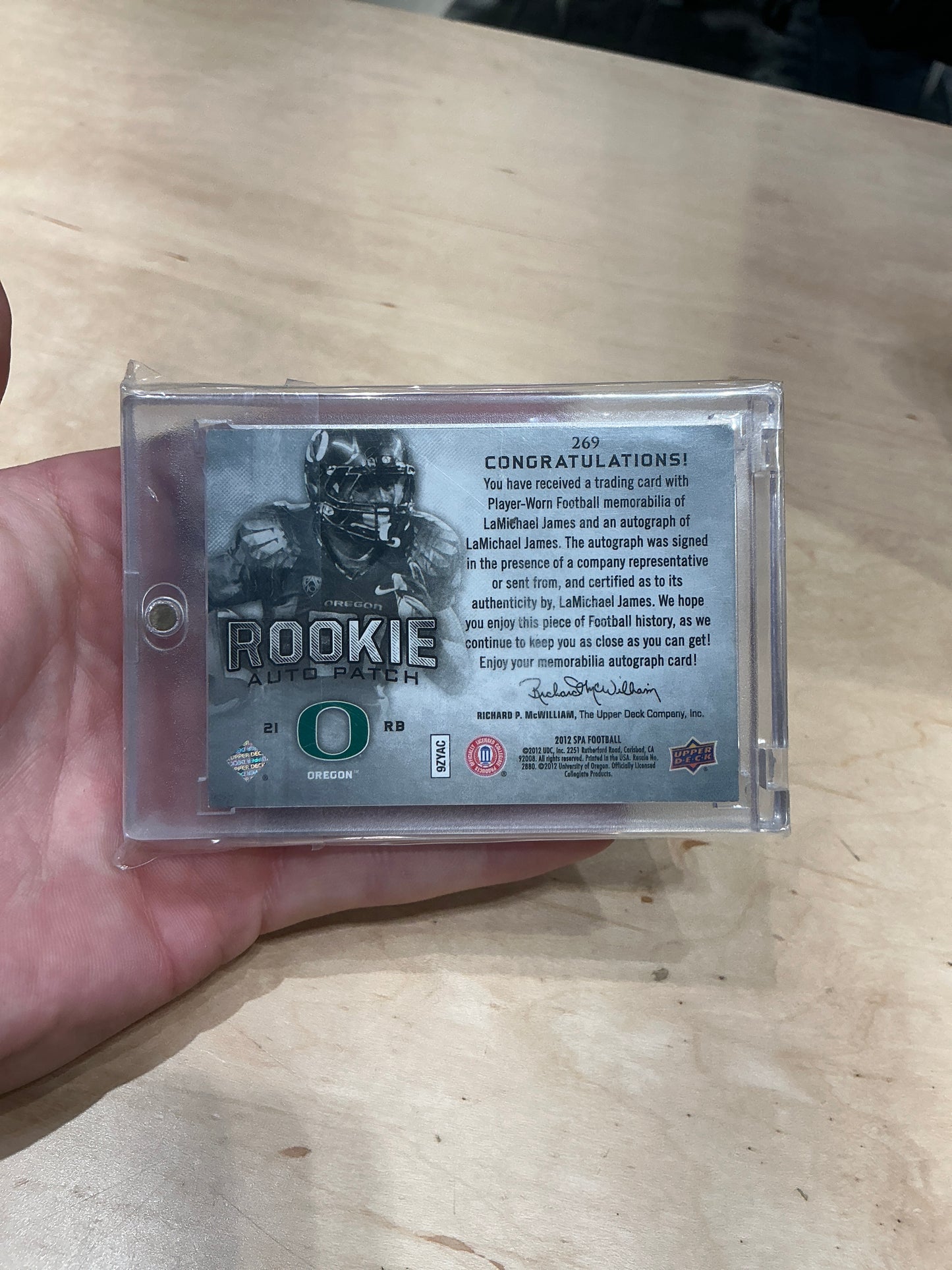 LaMichael James Auto 851/885