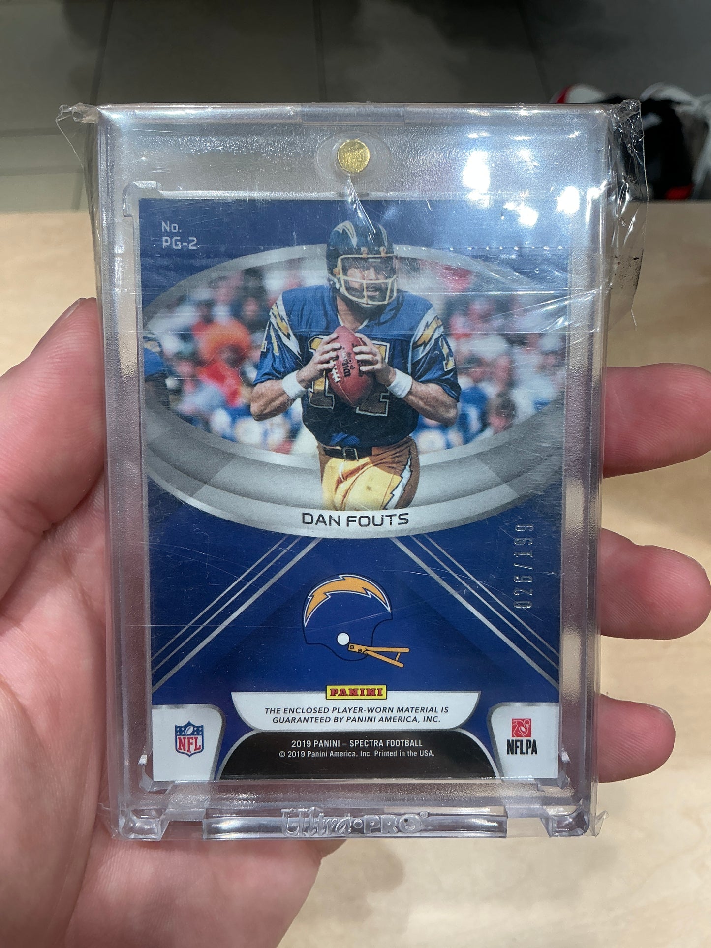 Dan Fouts Jersey Card