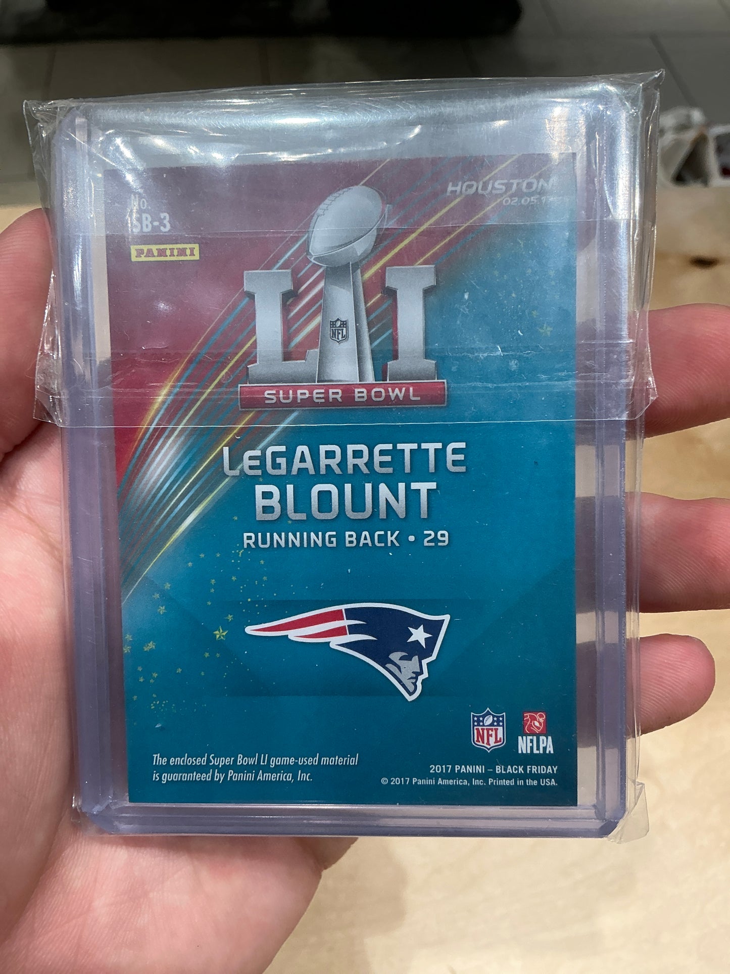 LeGarrette Blount Super Bowl Card