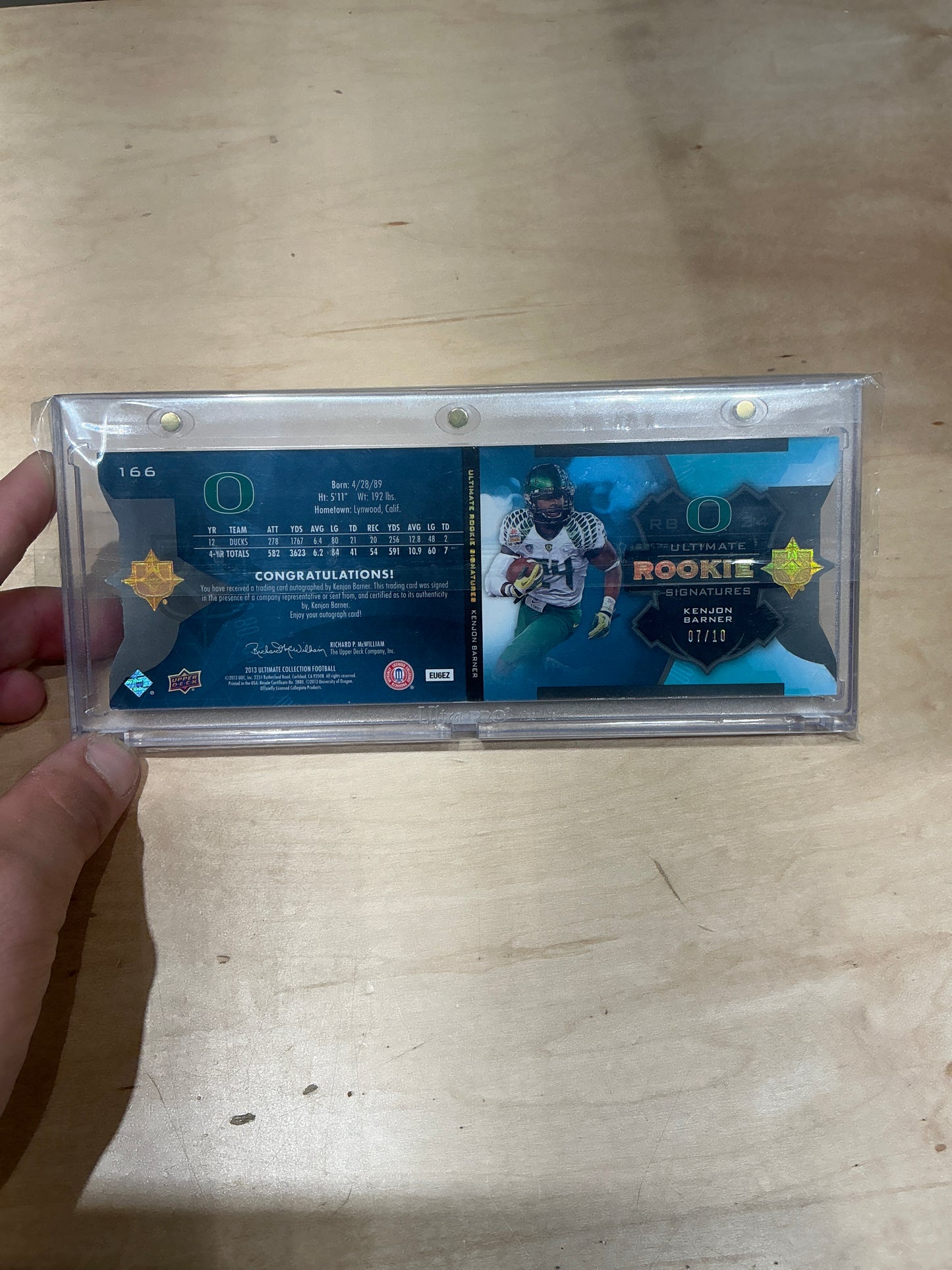 Kenjon Barner Auto 7/10
