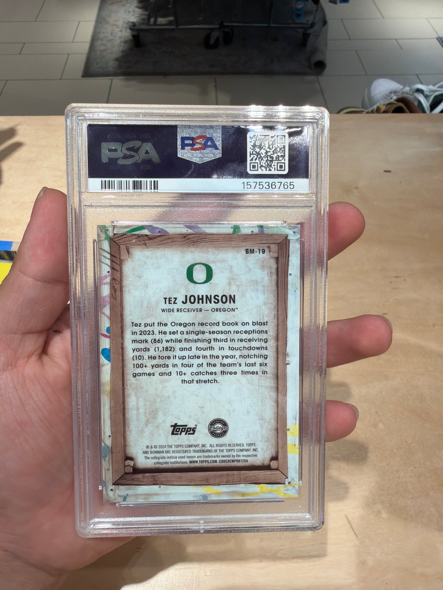 Tez Johnson Oregon Refractor PSA 9