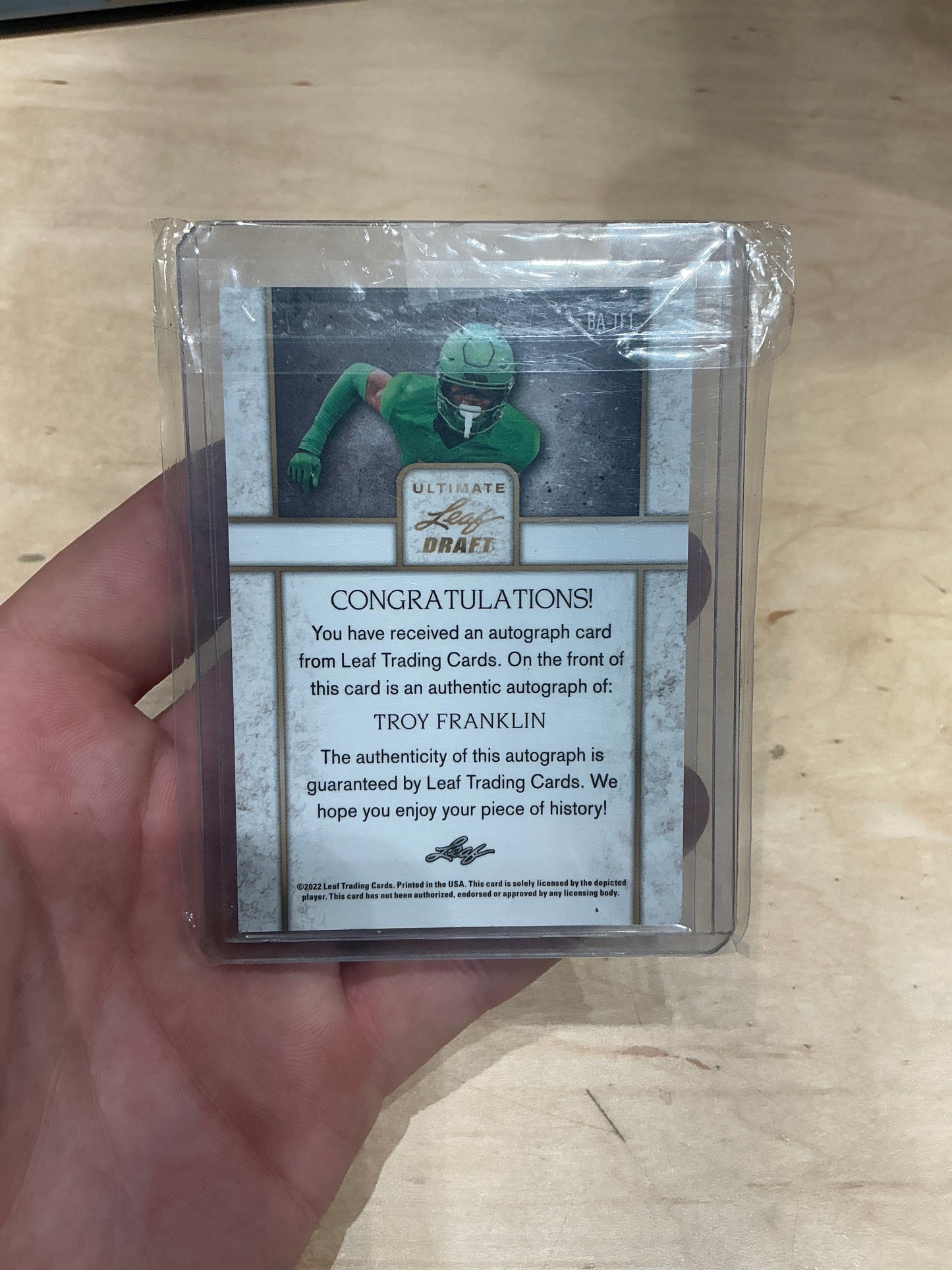 Troy Franklin Auto 10/15