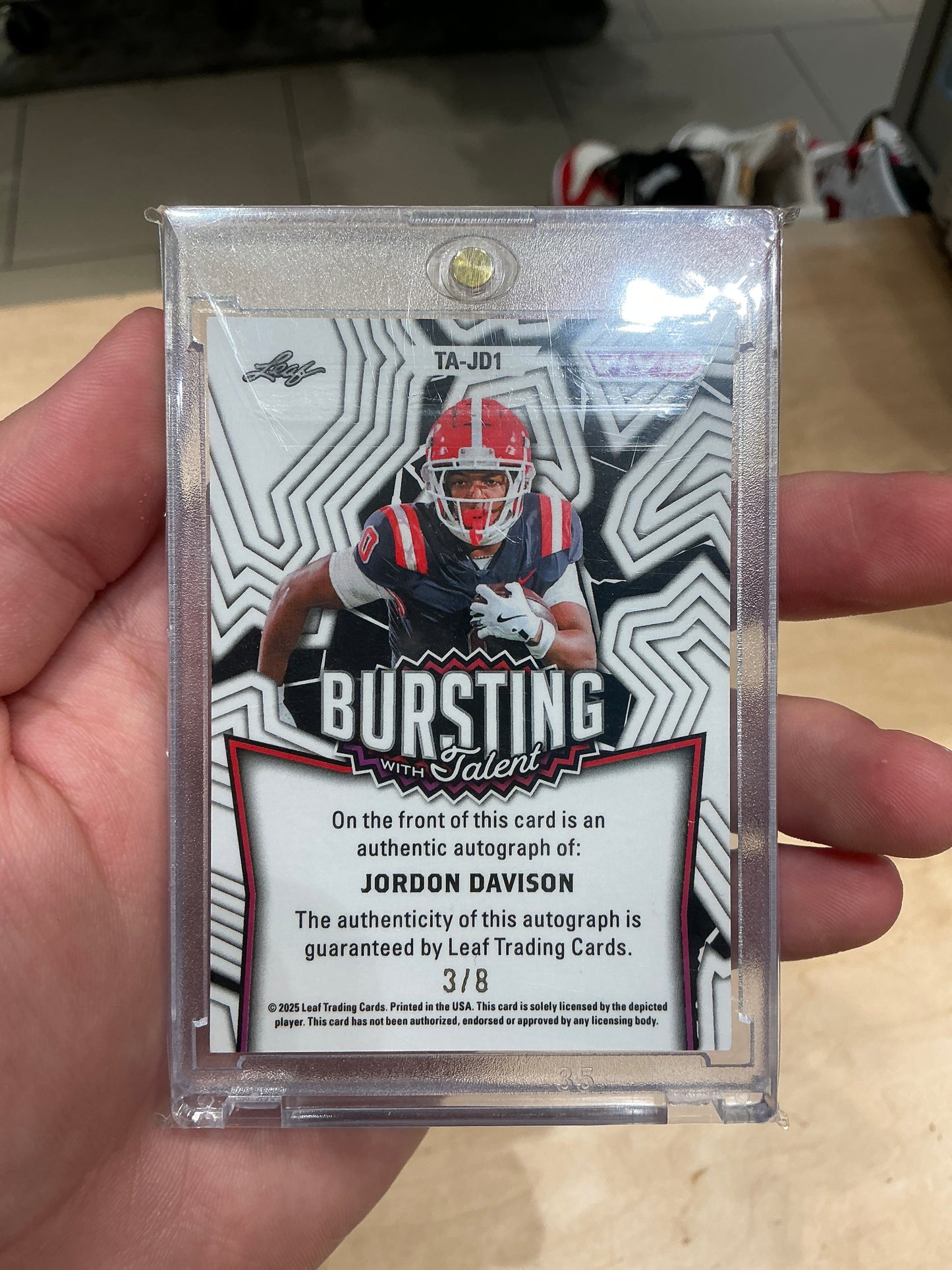 Jordon Davison Auto 3/8