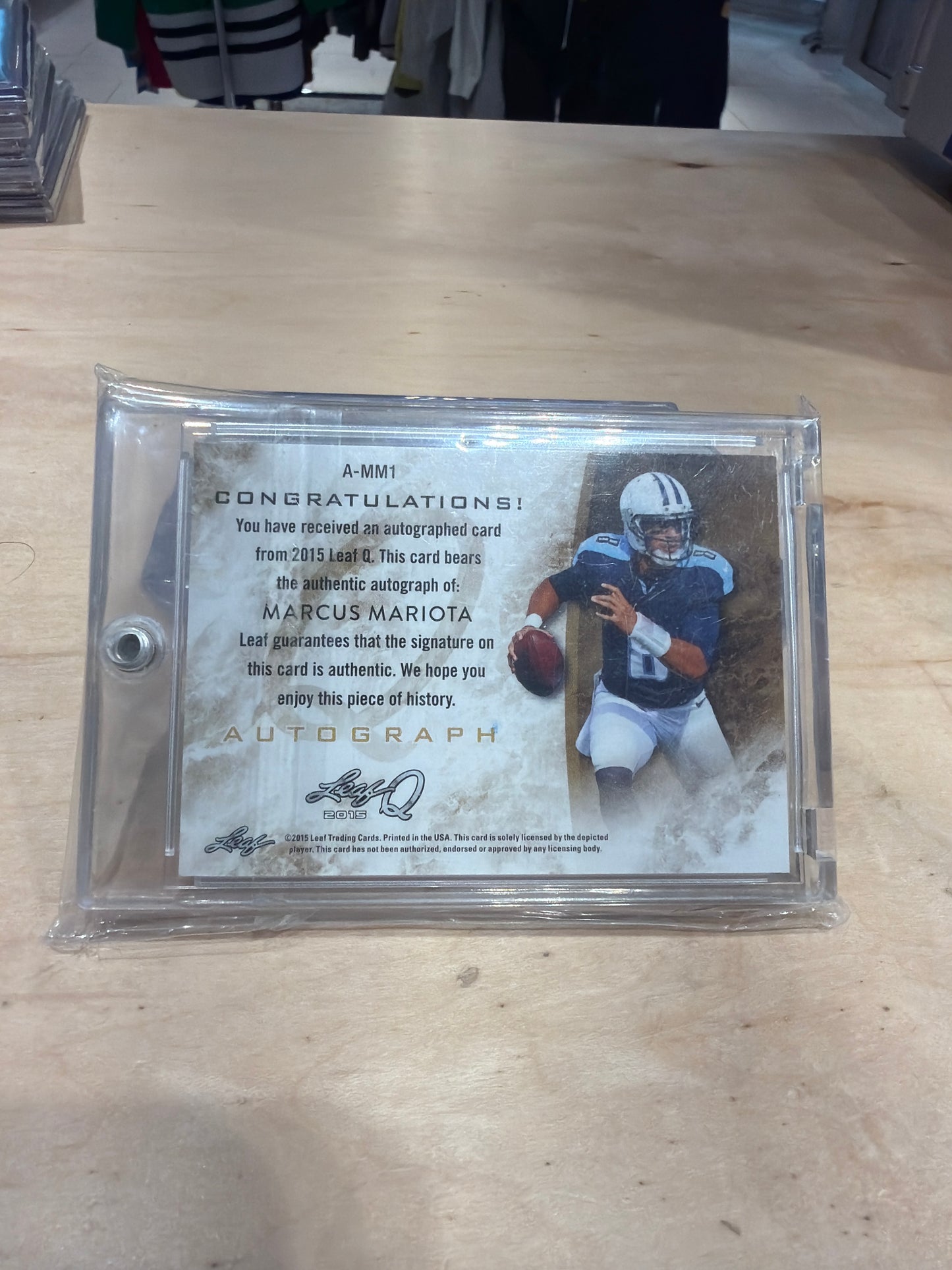 Mariota Auto 02/25 On Card