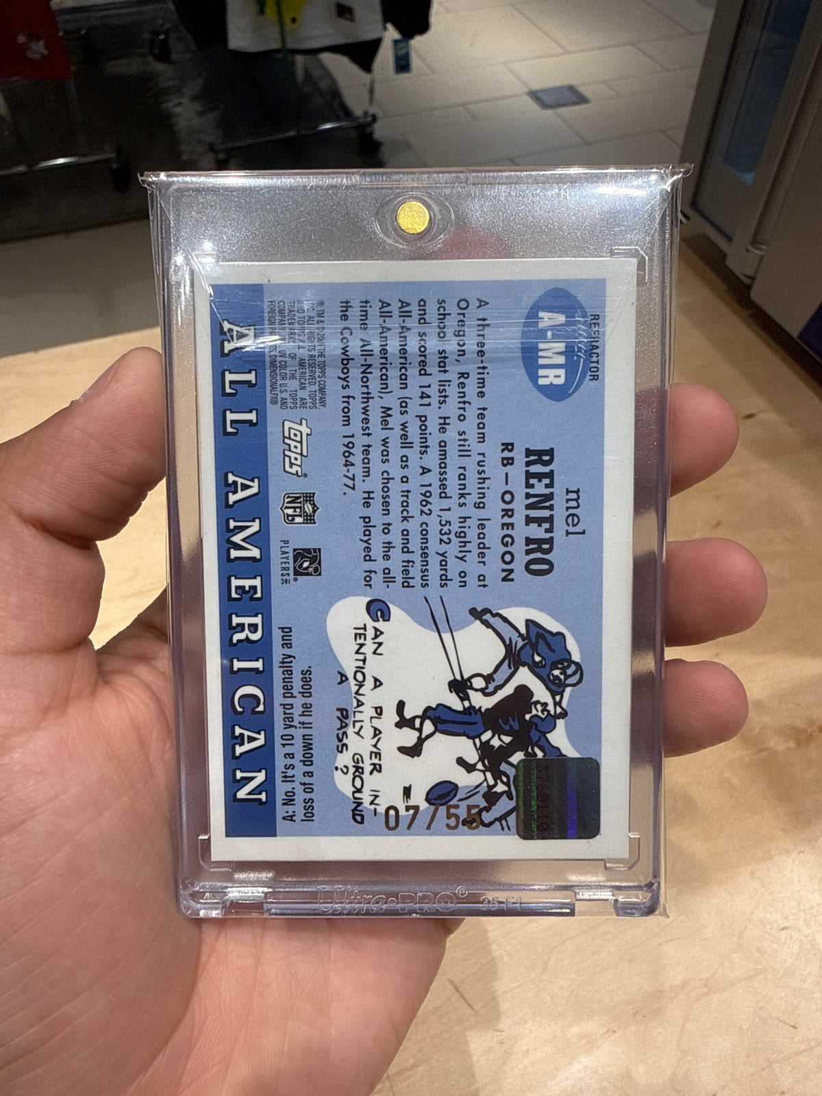 Mel Renfro Auto 07/55