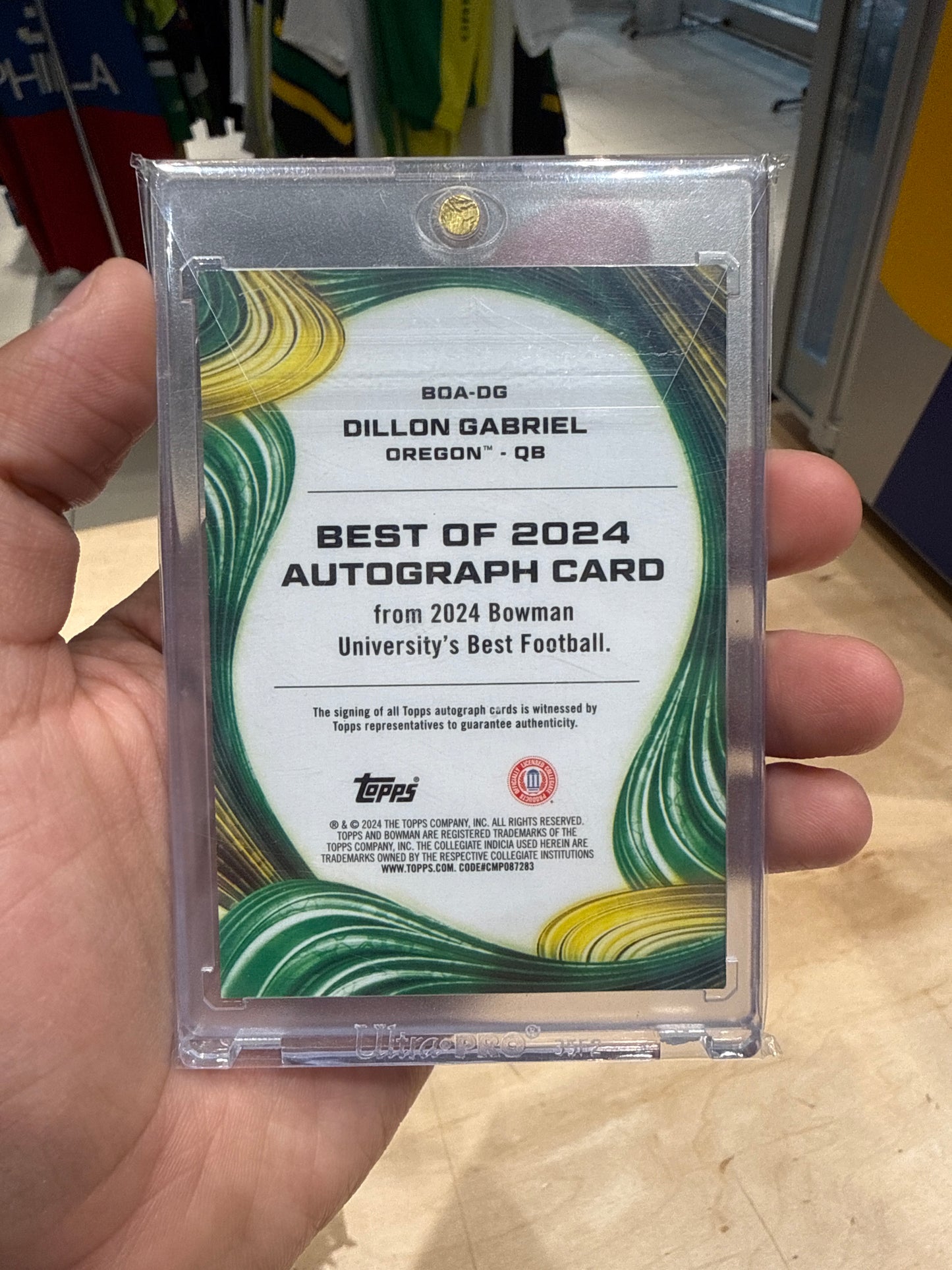 Dillon Gabriel Auto 05/99