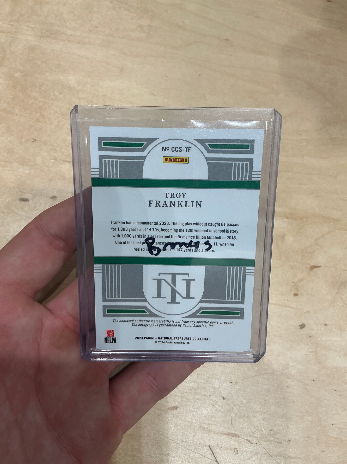 Troy Franklin Auto 21/25