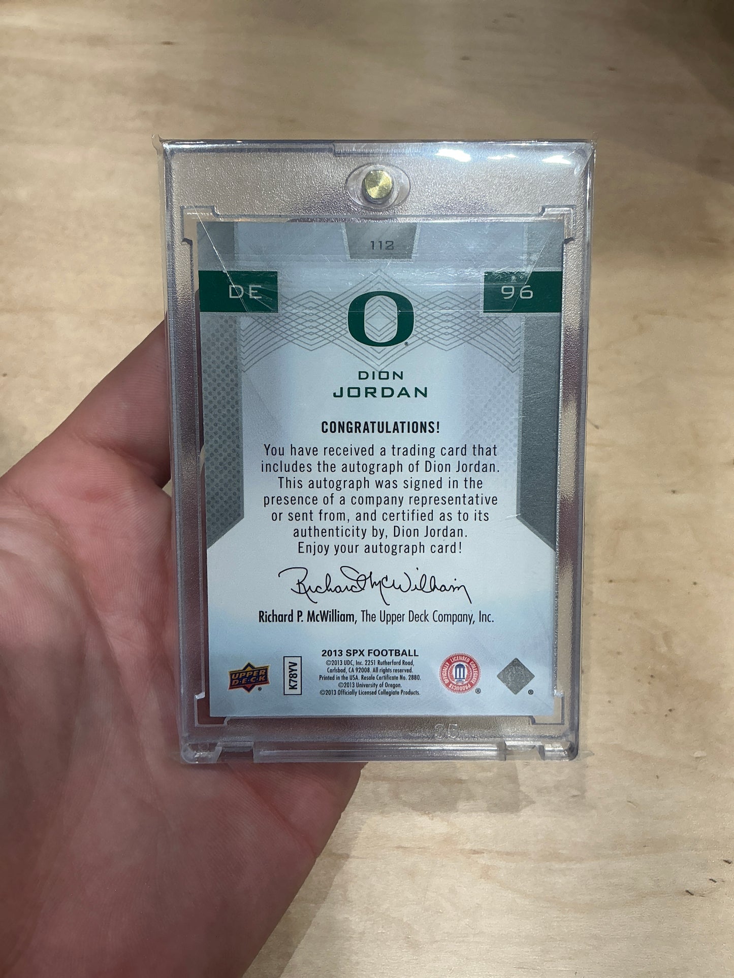 Dion Jordan Auto 225/299