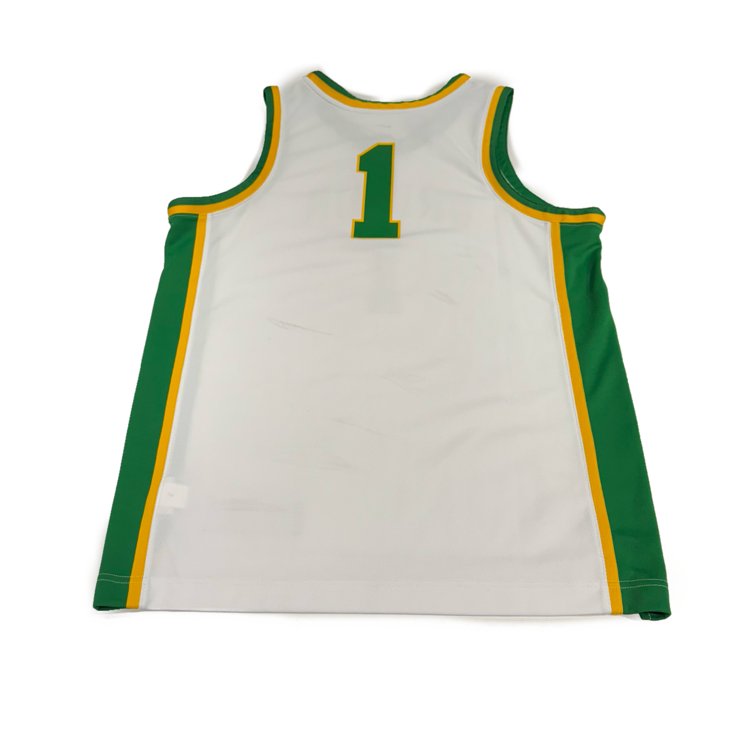 Oregon Ducks #1 Throwback Jersey White