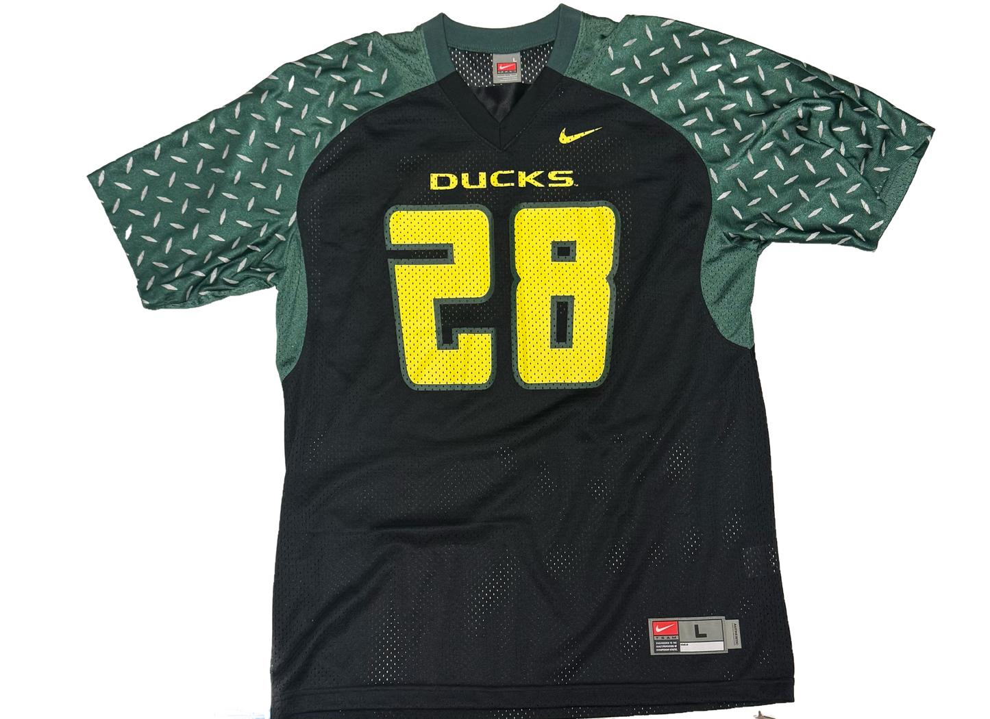Oregon Black & Green Jersey #28
