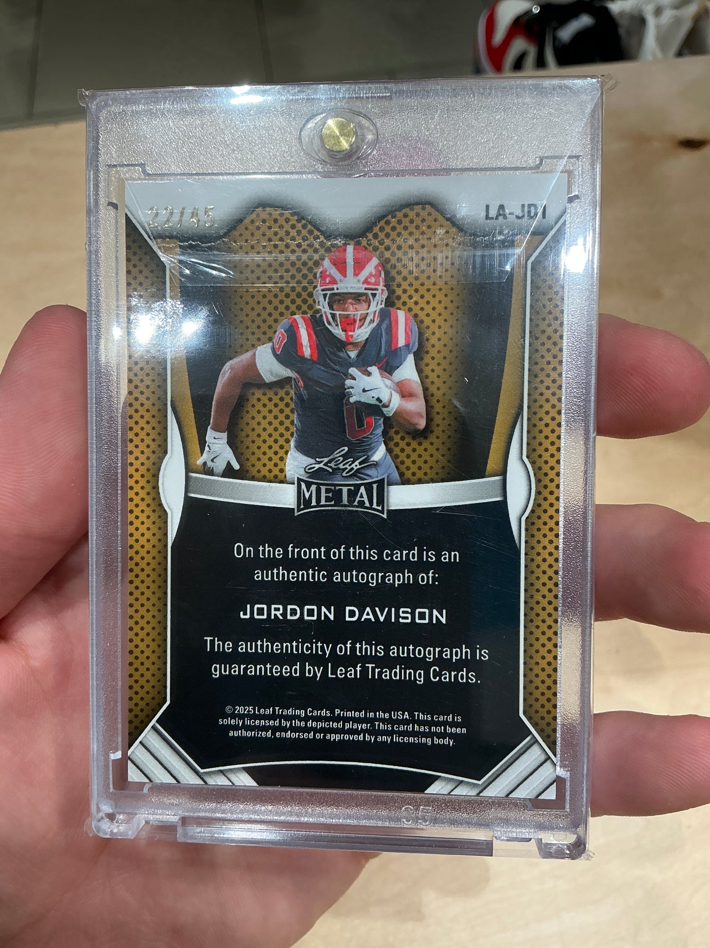 Jordon Davison Auto 22/45