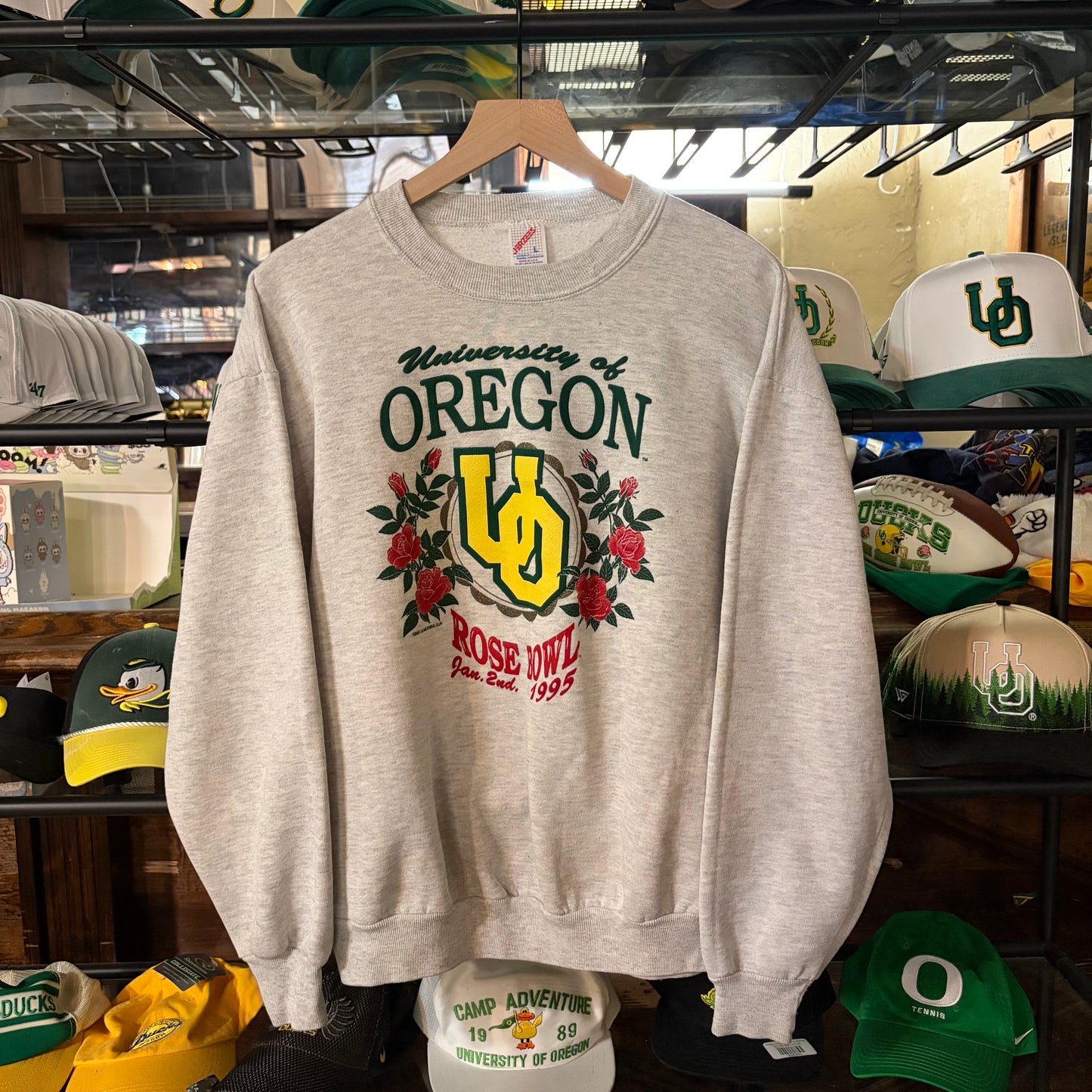 Grey UO ‘95 Rose Bowl Crewneck: L