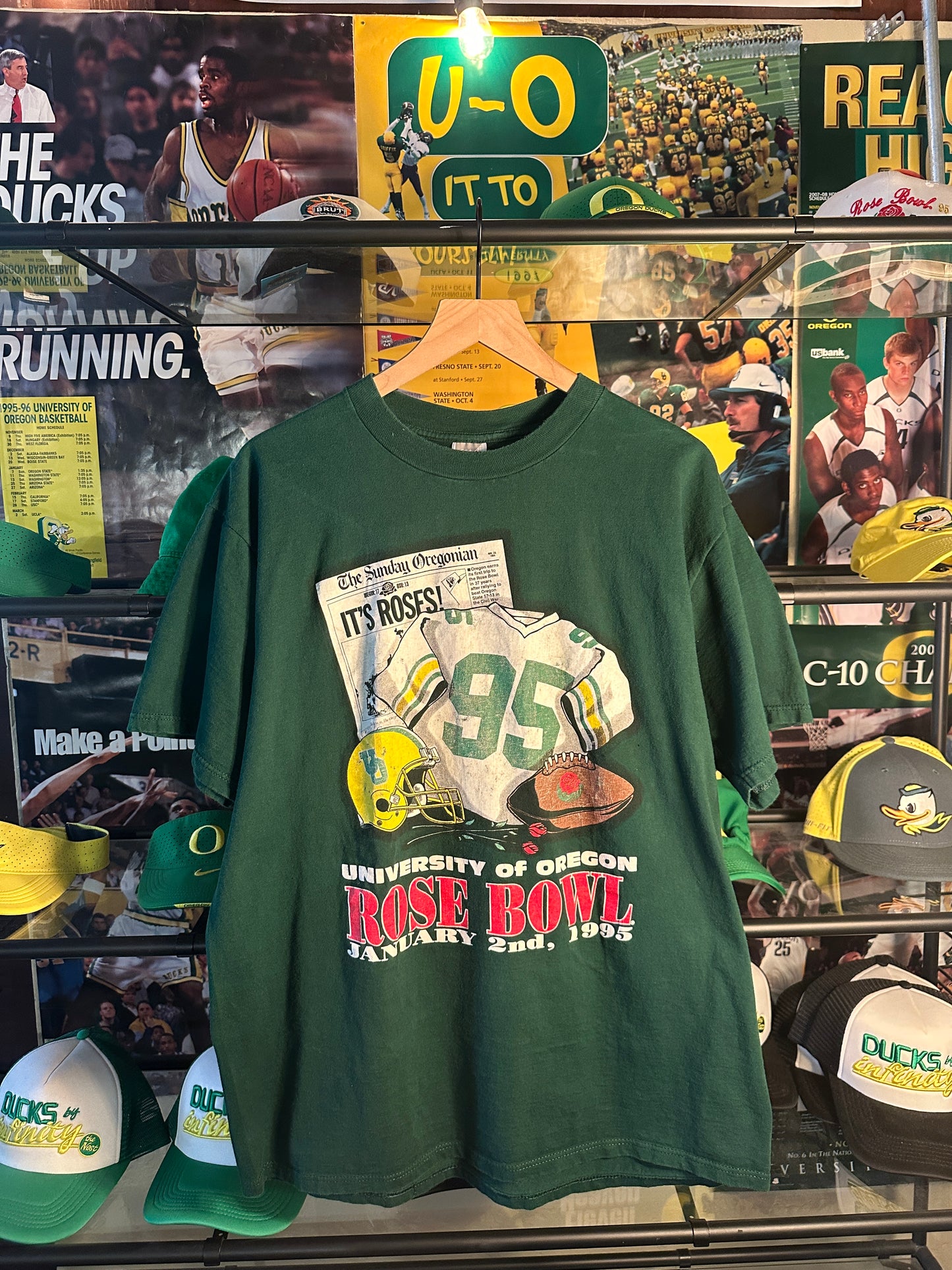 95 Rosebowl Green Tee