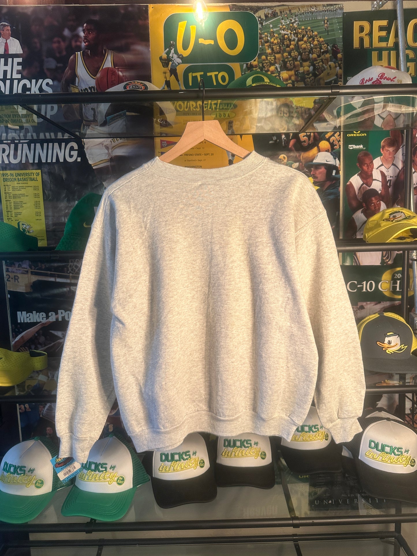 ‘00s Rosebowl Grey Crewneck