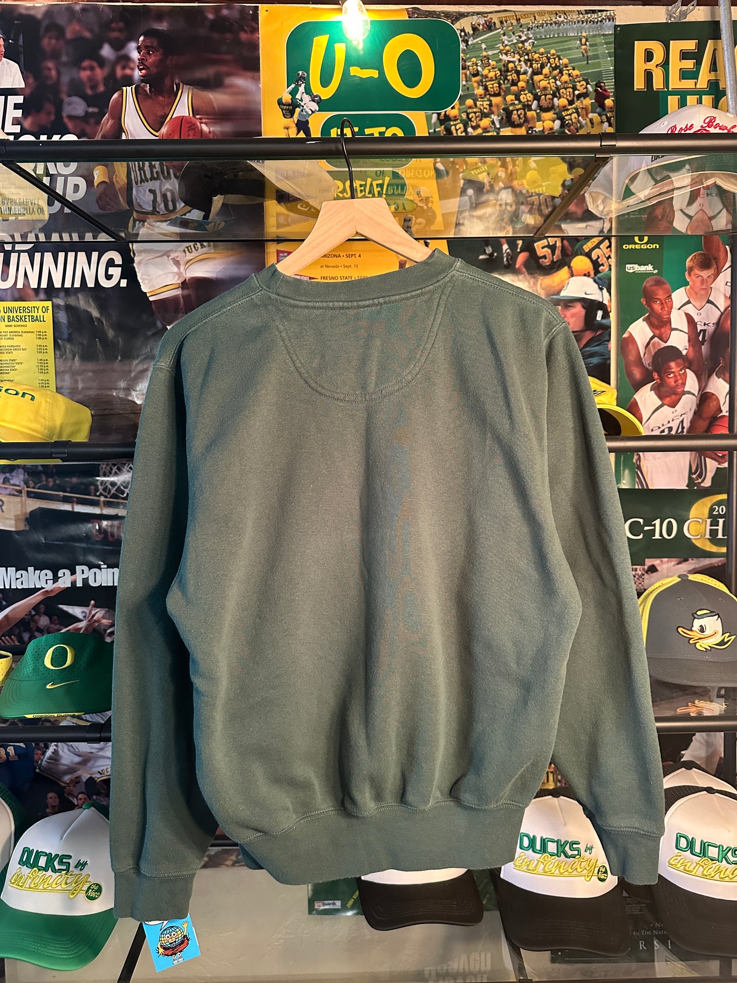 Oregon Track & Field Crewneck Green- XS