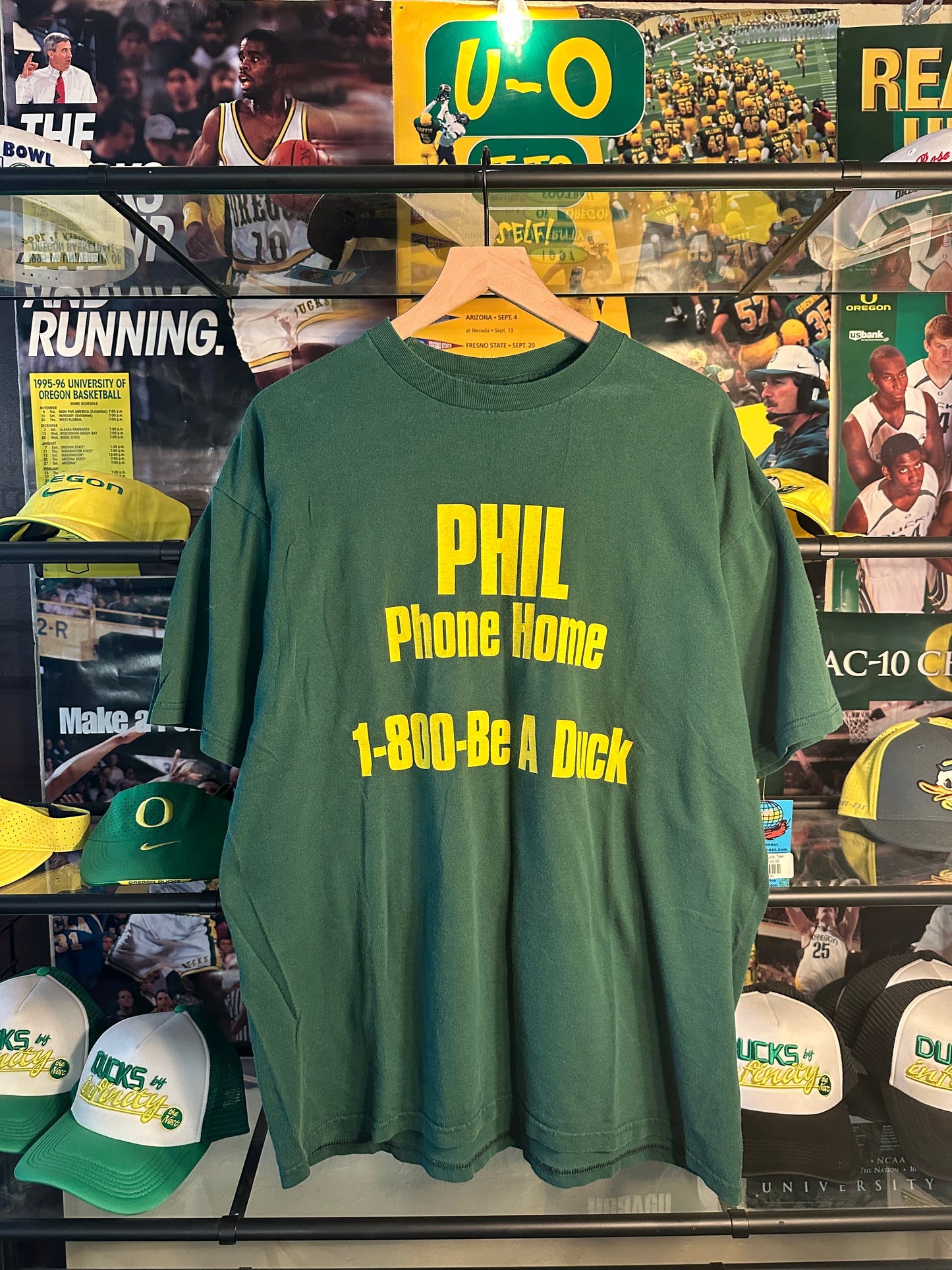 Phill Phone Home Tee Green- L