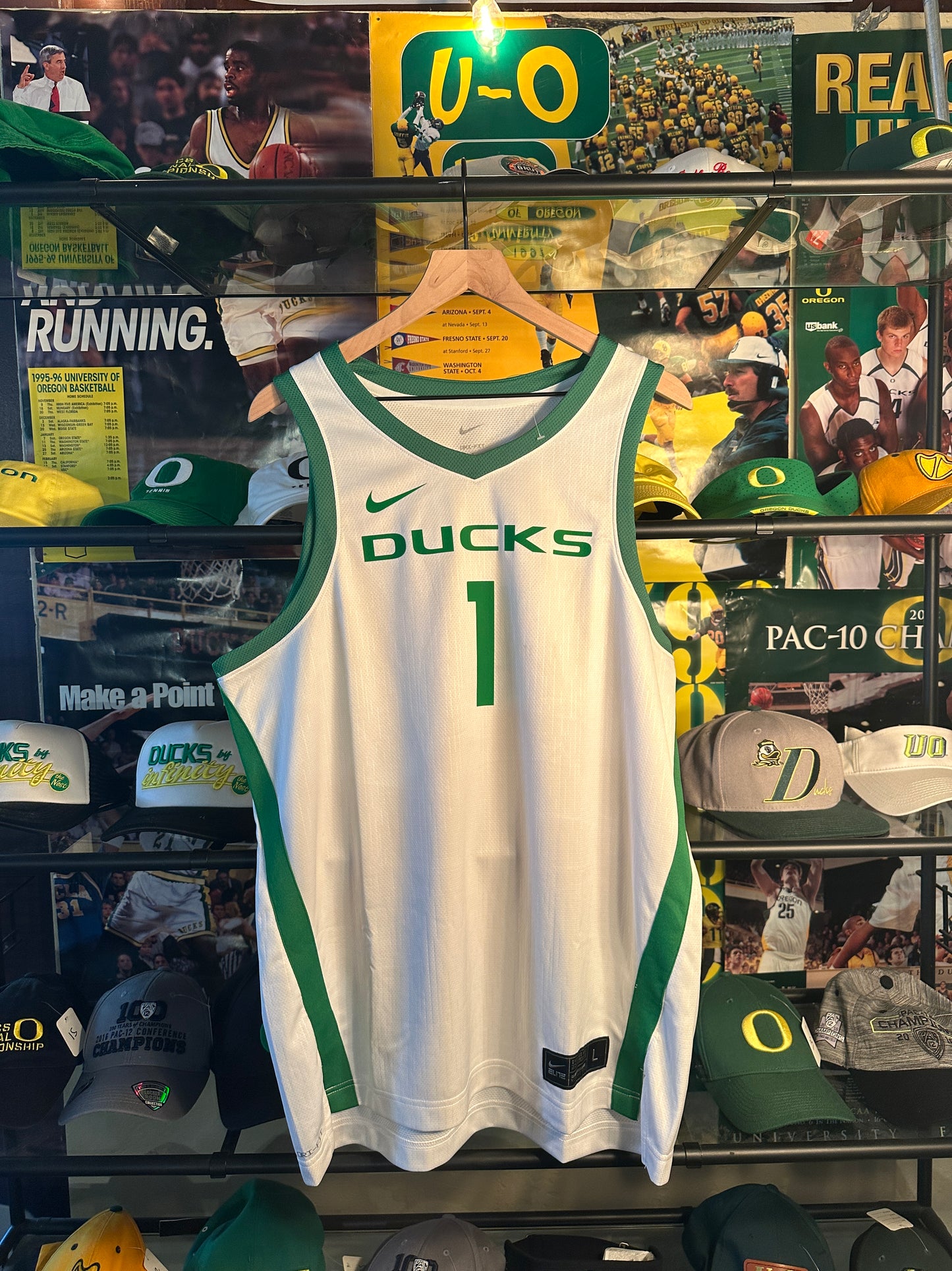 Oregon Basketball Jersey #1 White