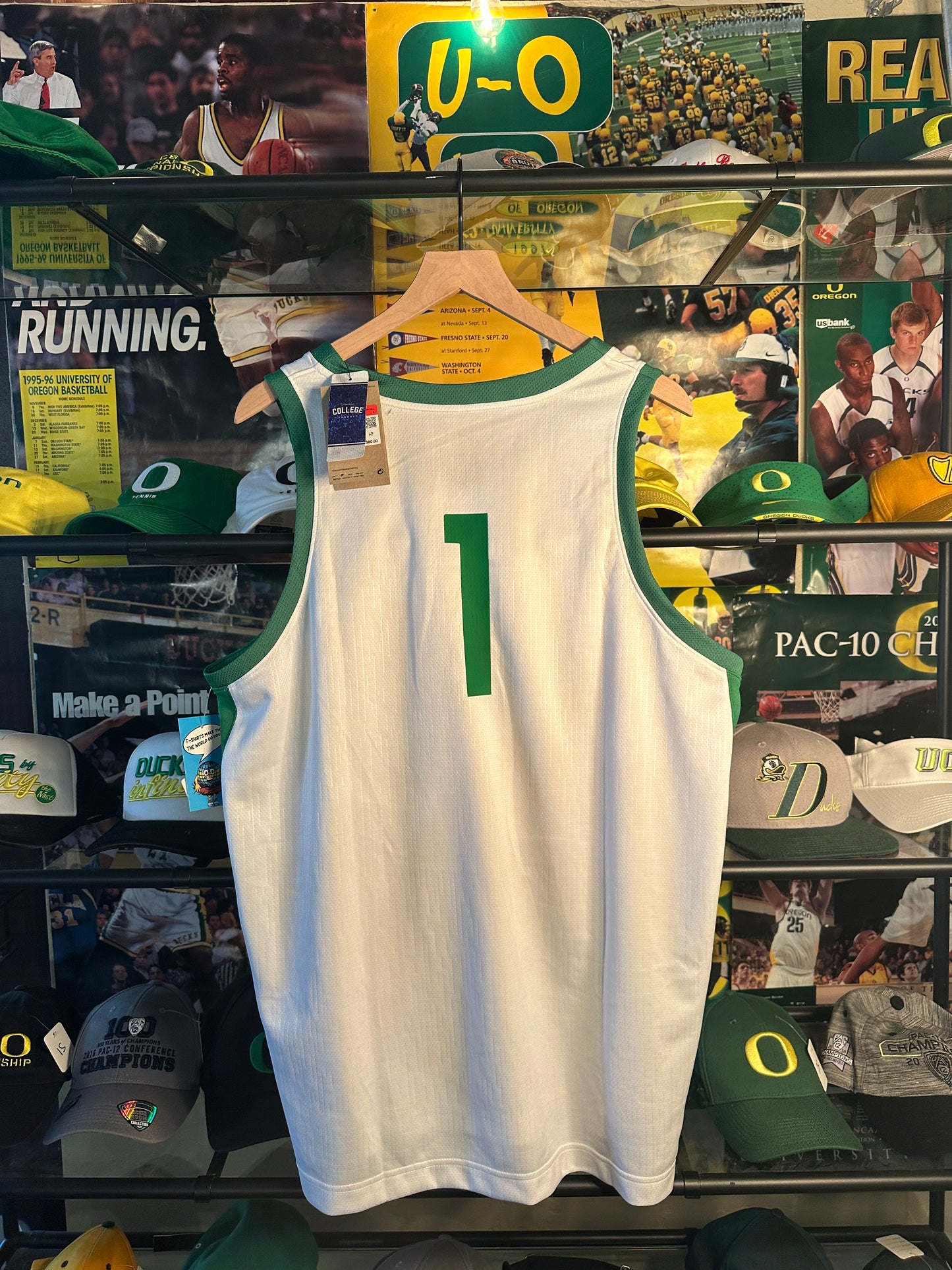 Oregon Basketball Jersey #1 White
