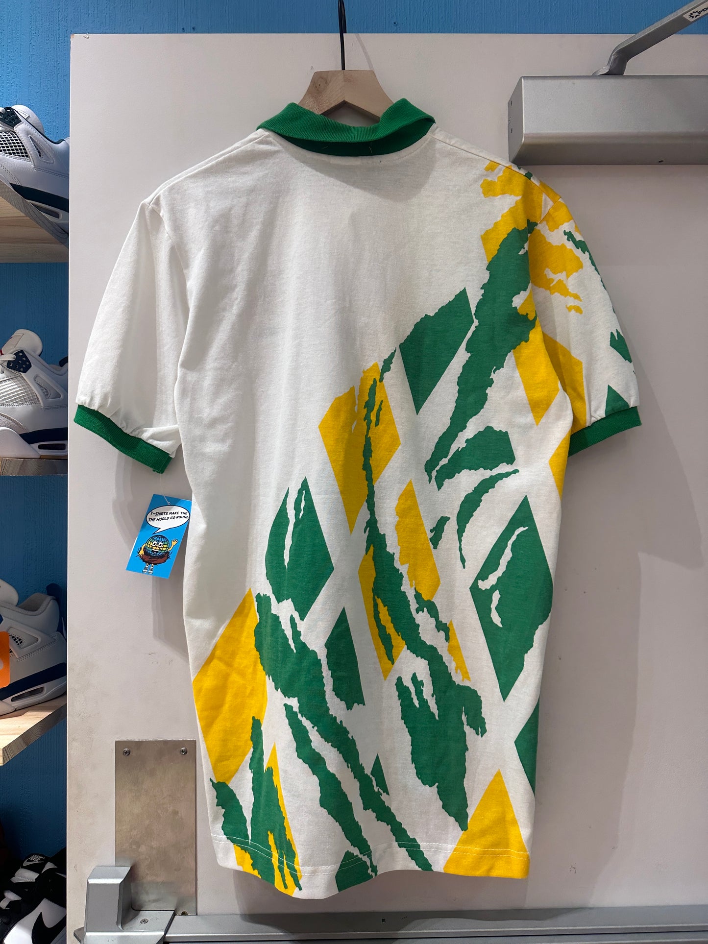90's Oregon Tee White/Green/Yellow