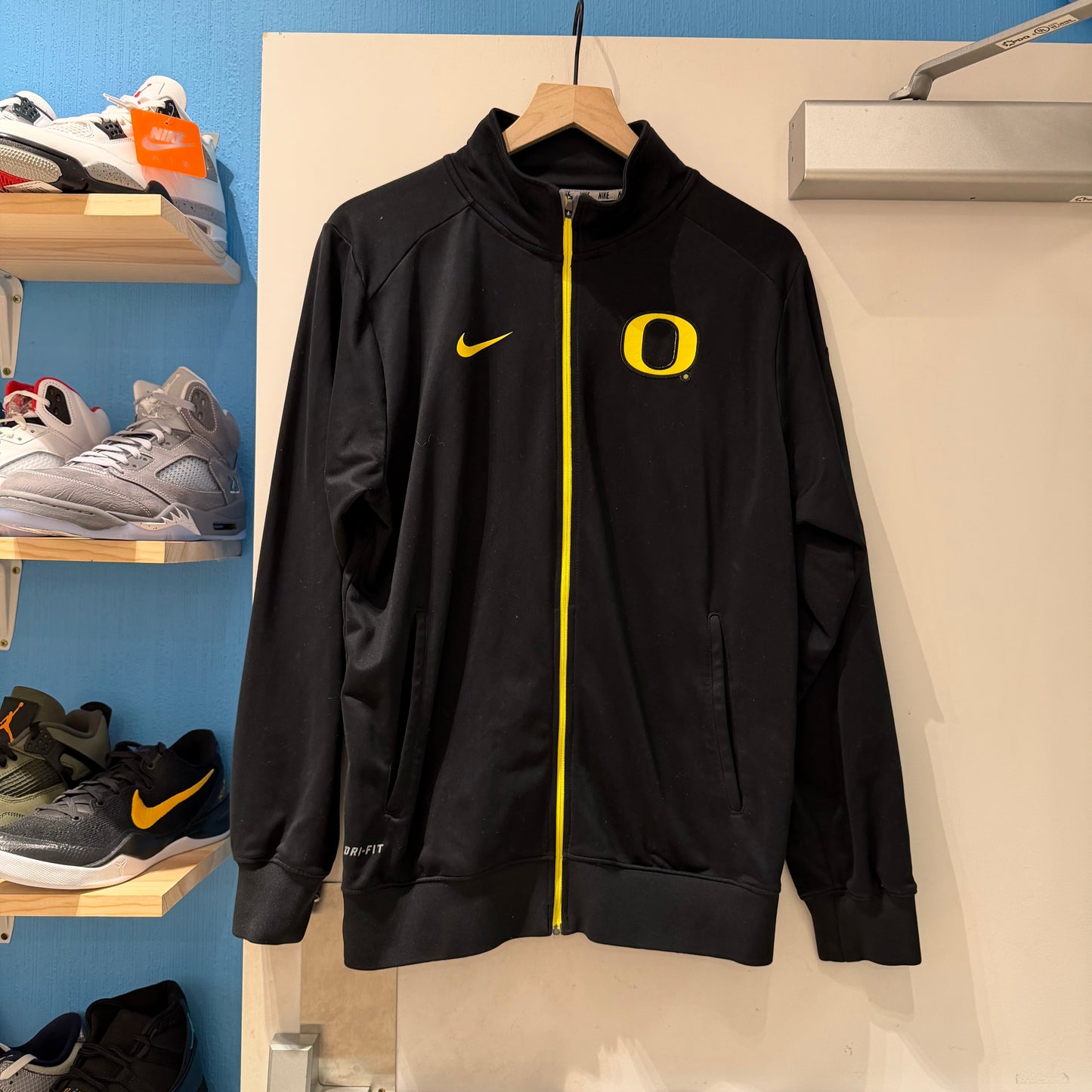 Oregon Nike Black Zip-Up Jacket