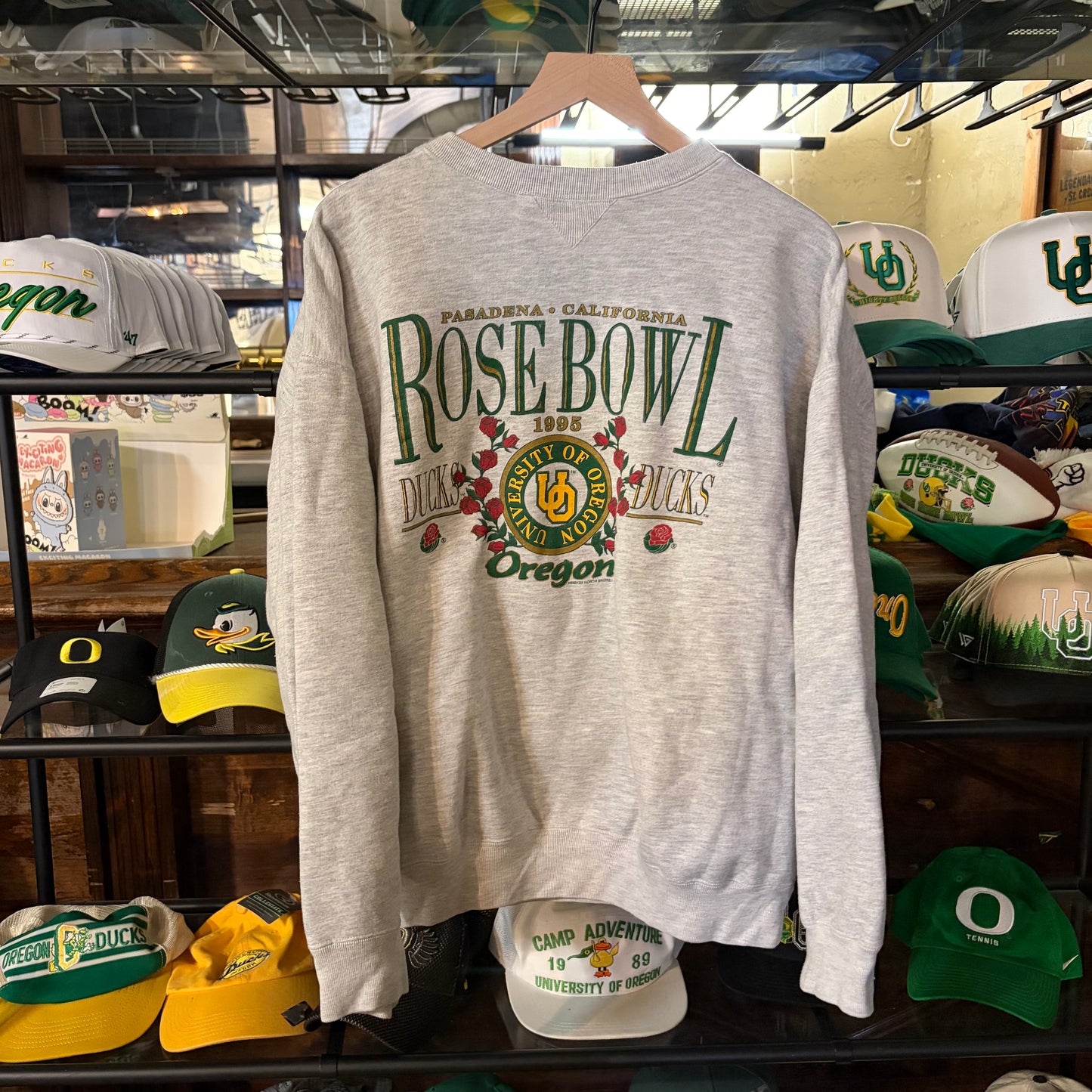 Grey ‘95 Rose Bowl Crewneck: XL