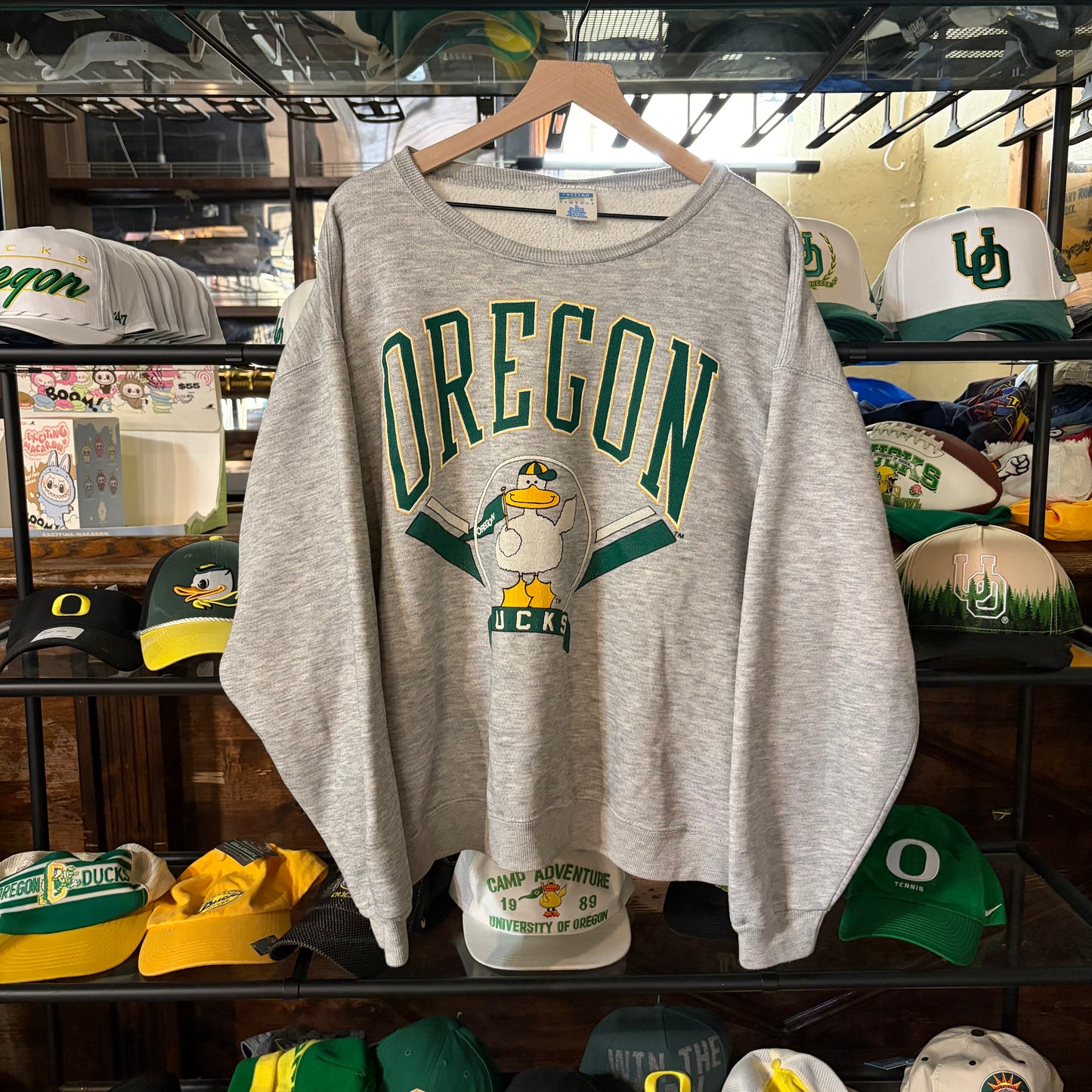 Grey Oregon Crewneck: XL