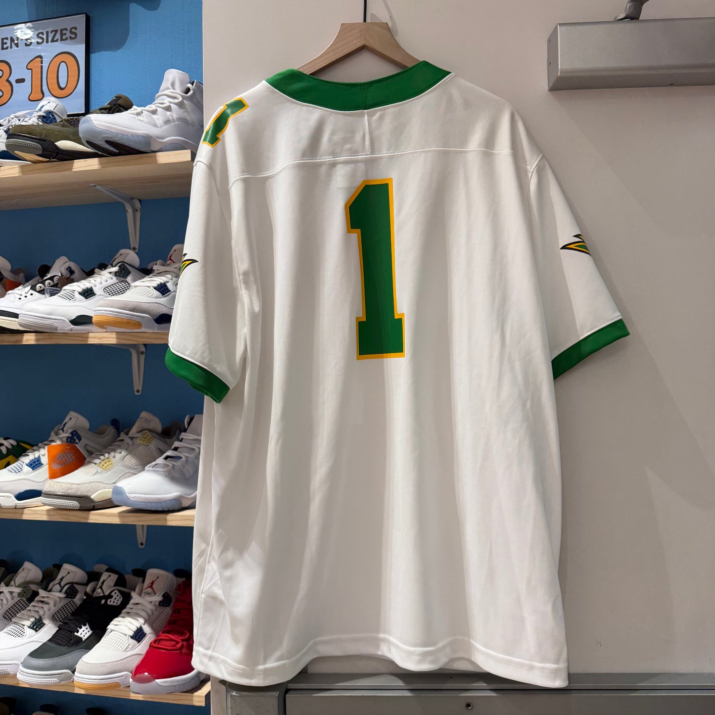 Oregon White/ Green Jersey #1 New