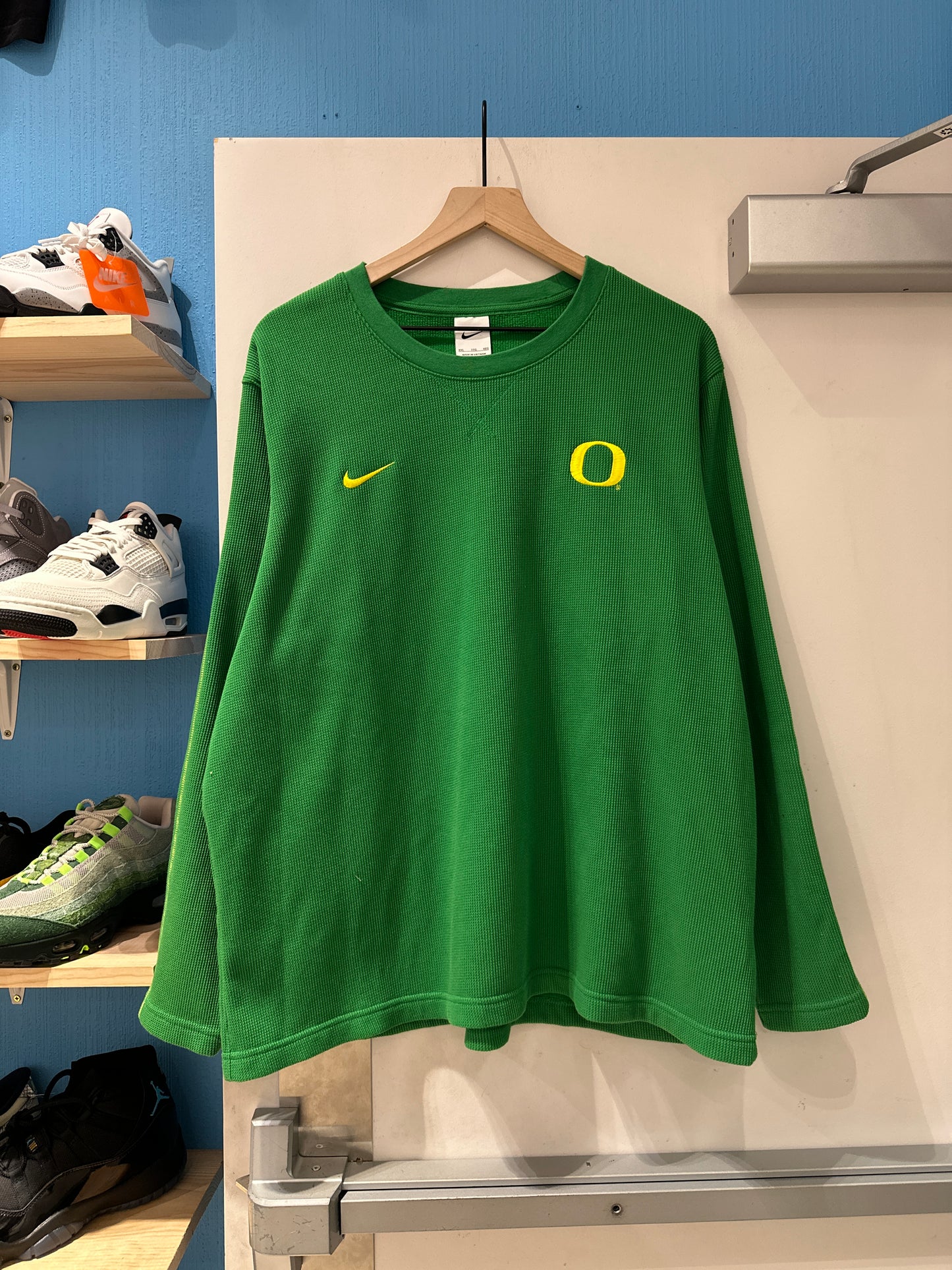 Green Oregon Waffle Long Sleeve (XXL)