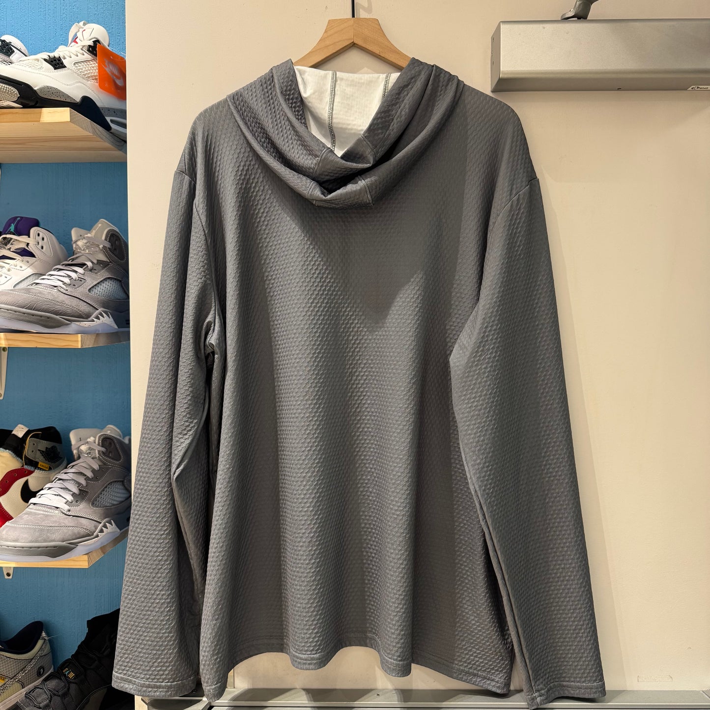 Gray Oregon Long Sleeve Hooded Tee
