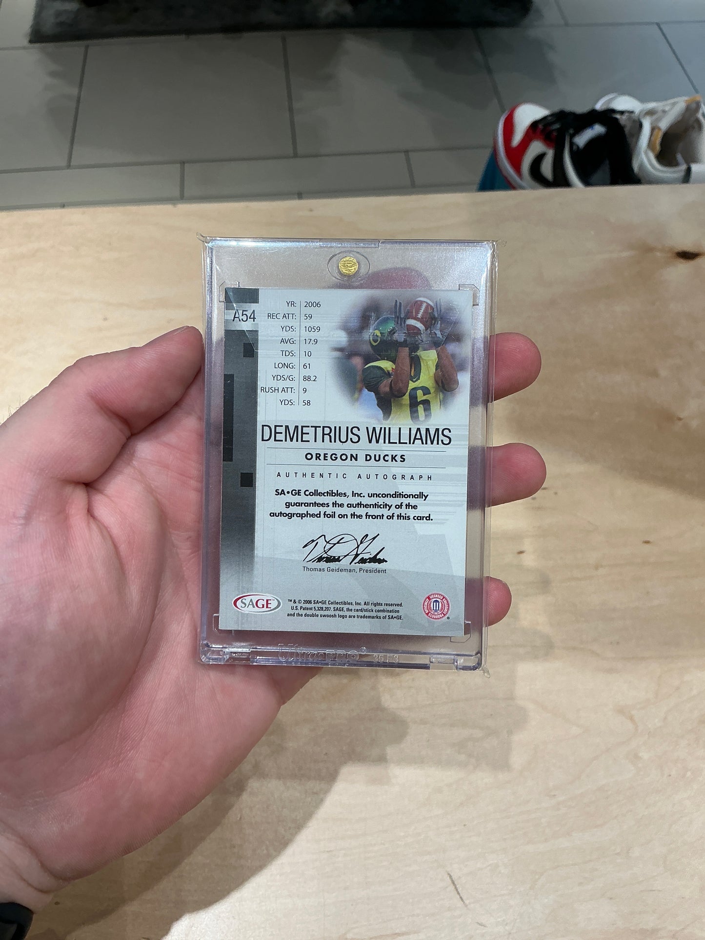Demetrius Williams Auto 113/210