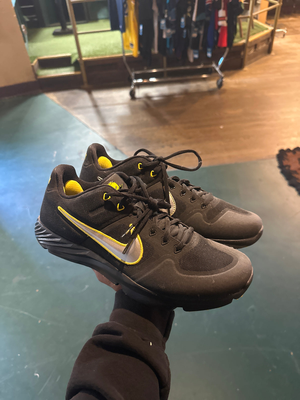 Nike Alpha Huarache Elite 2 Turf 'Oregon Ducks'(11.5)