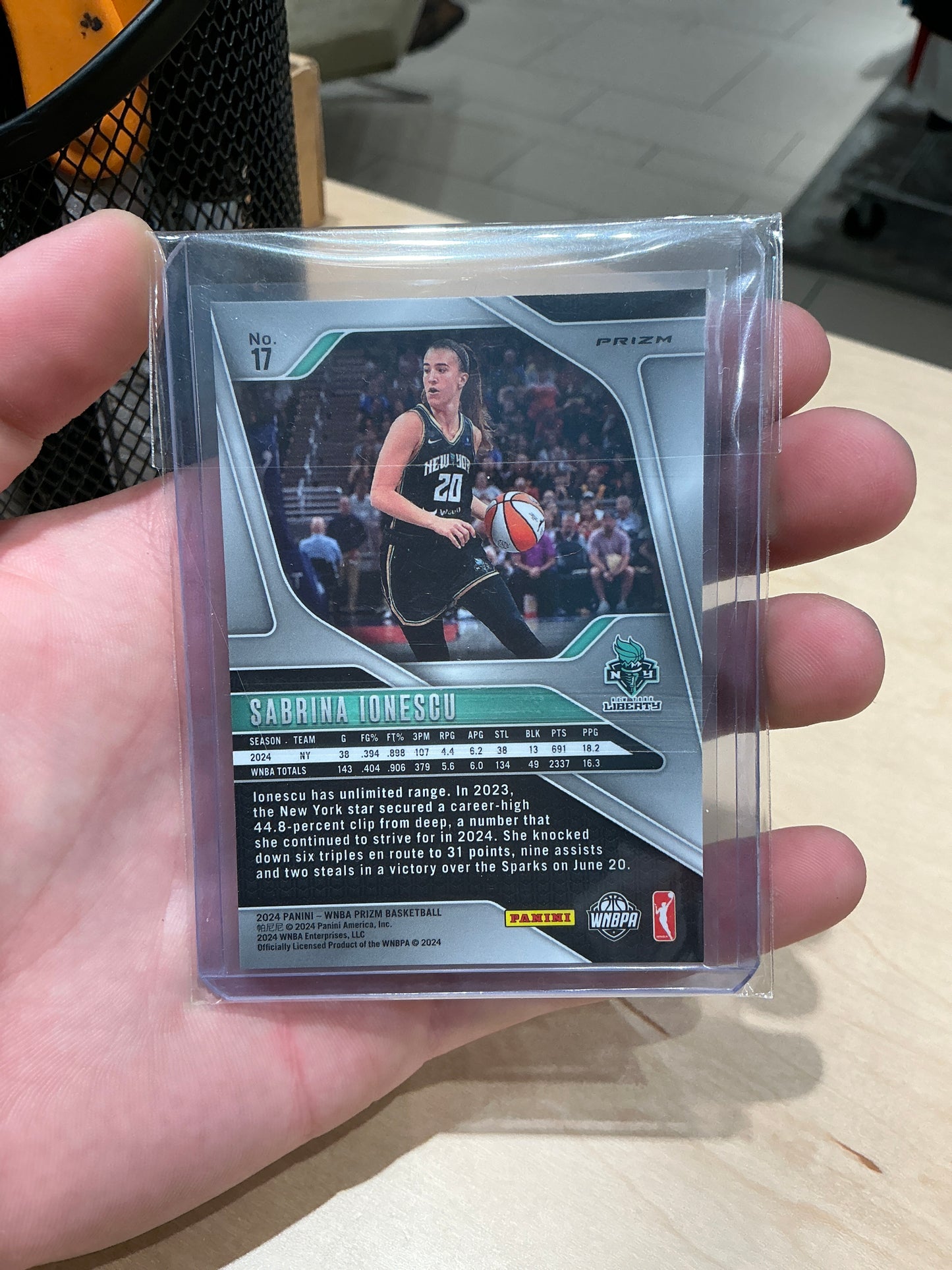 Sabrina Ionescu Prizm