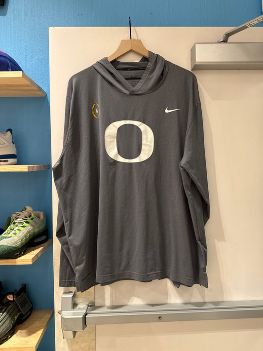 Team Issued Nike Oregon Ducks CFP Hooded Longsleeve (3XL)