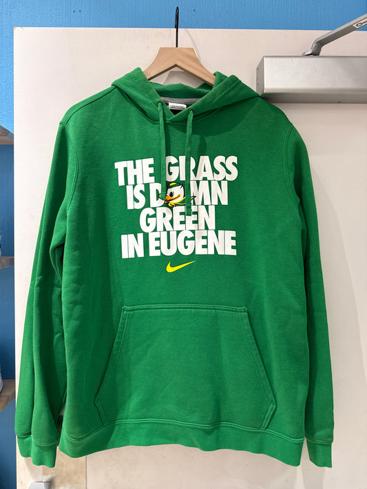 Ducks Grass is Green Hoodie (L)