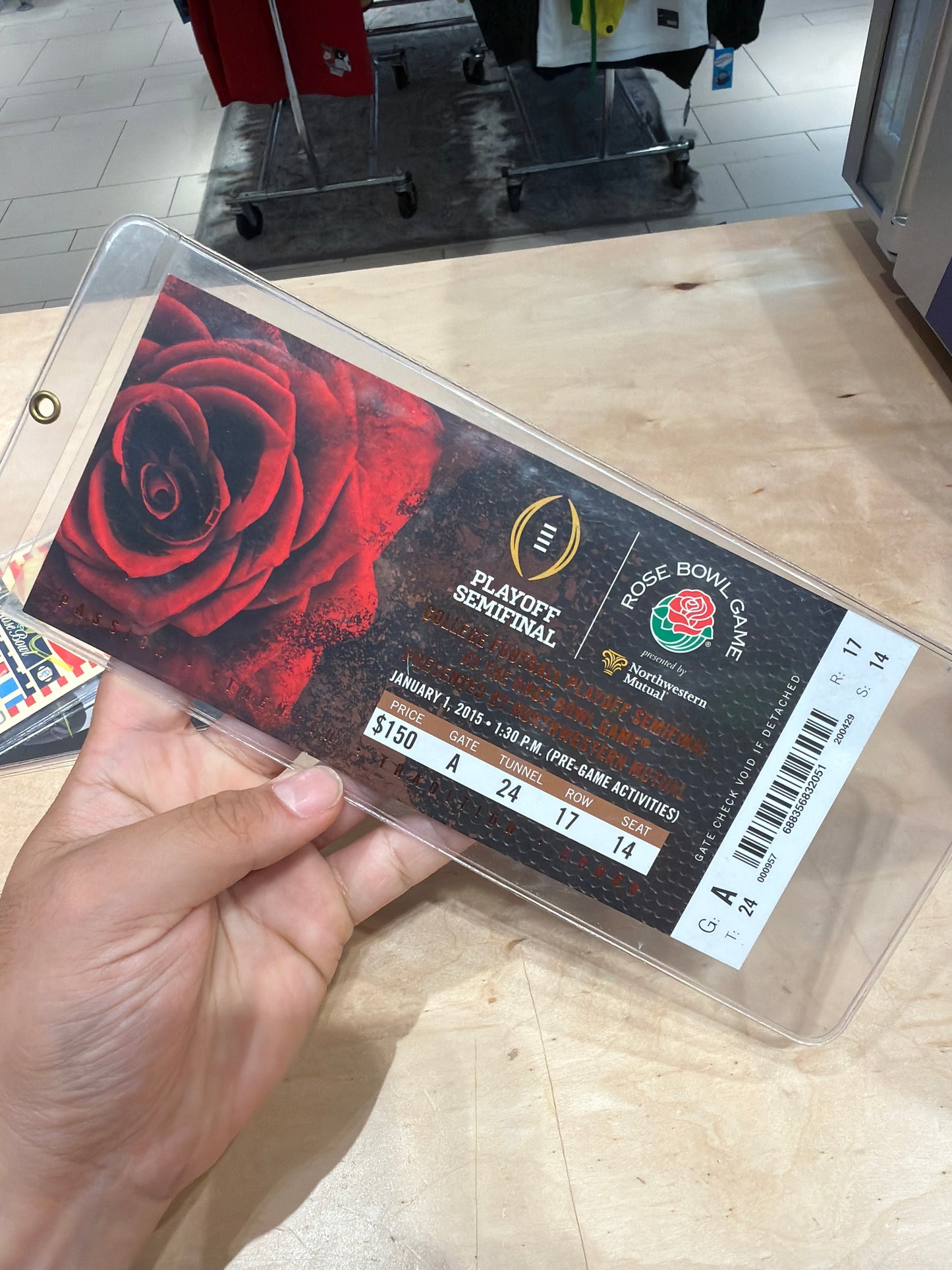 2015 Rosebowl Ticket