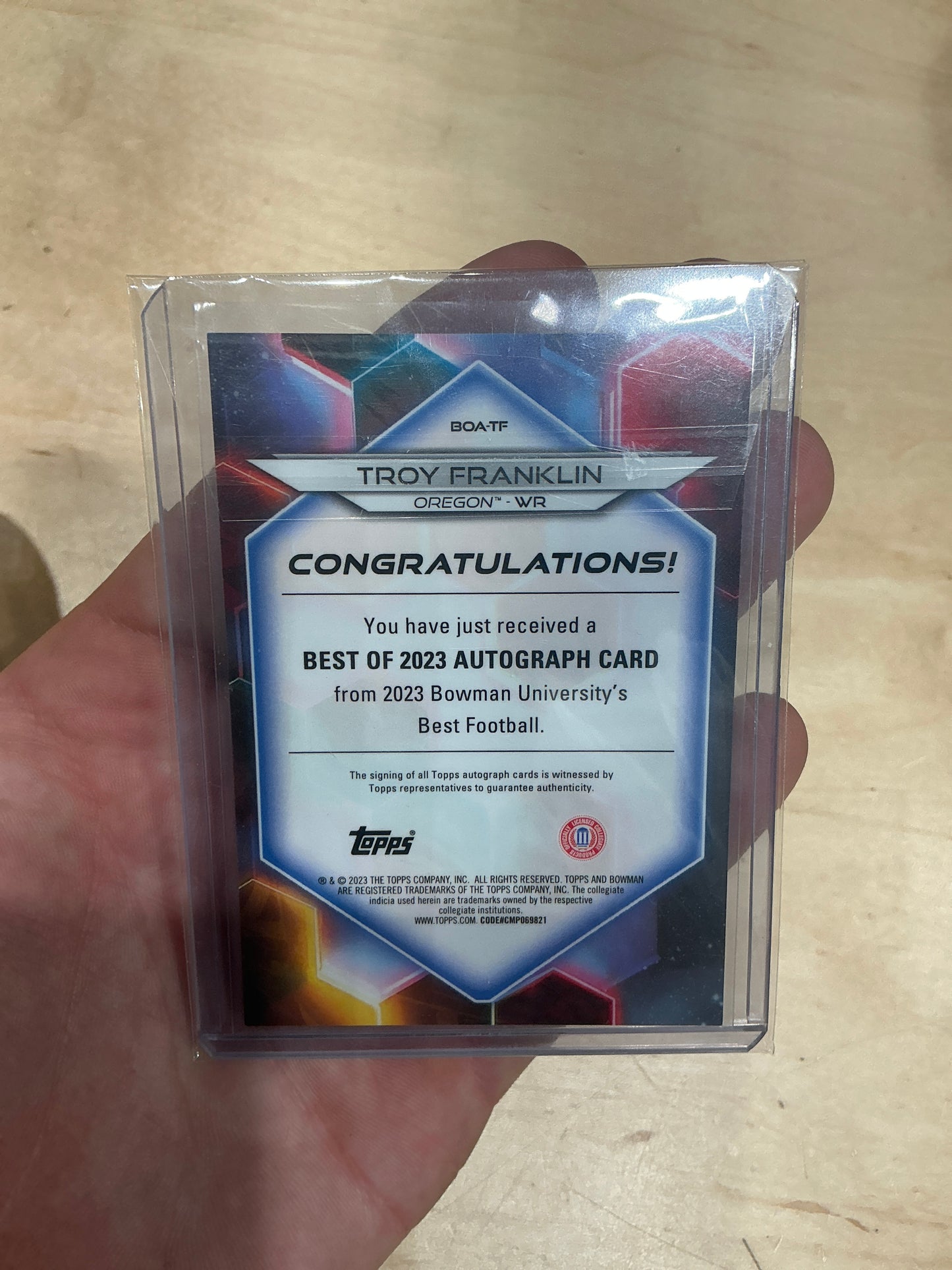Troy Franklin Auto 1/10