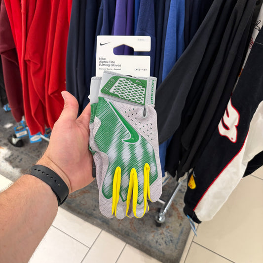 Nike Oregon Team Issued Batting Gloves New (Large)